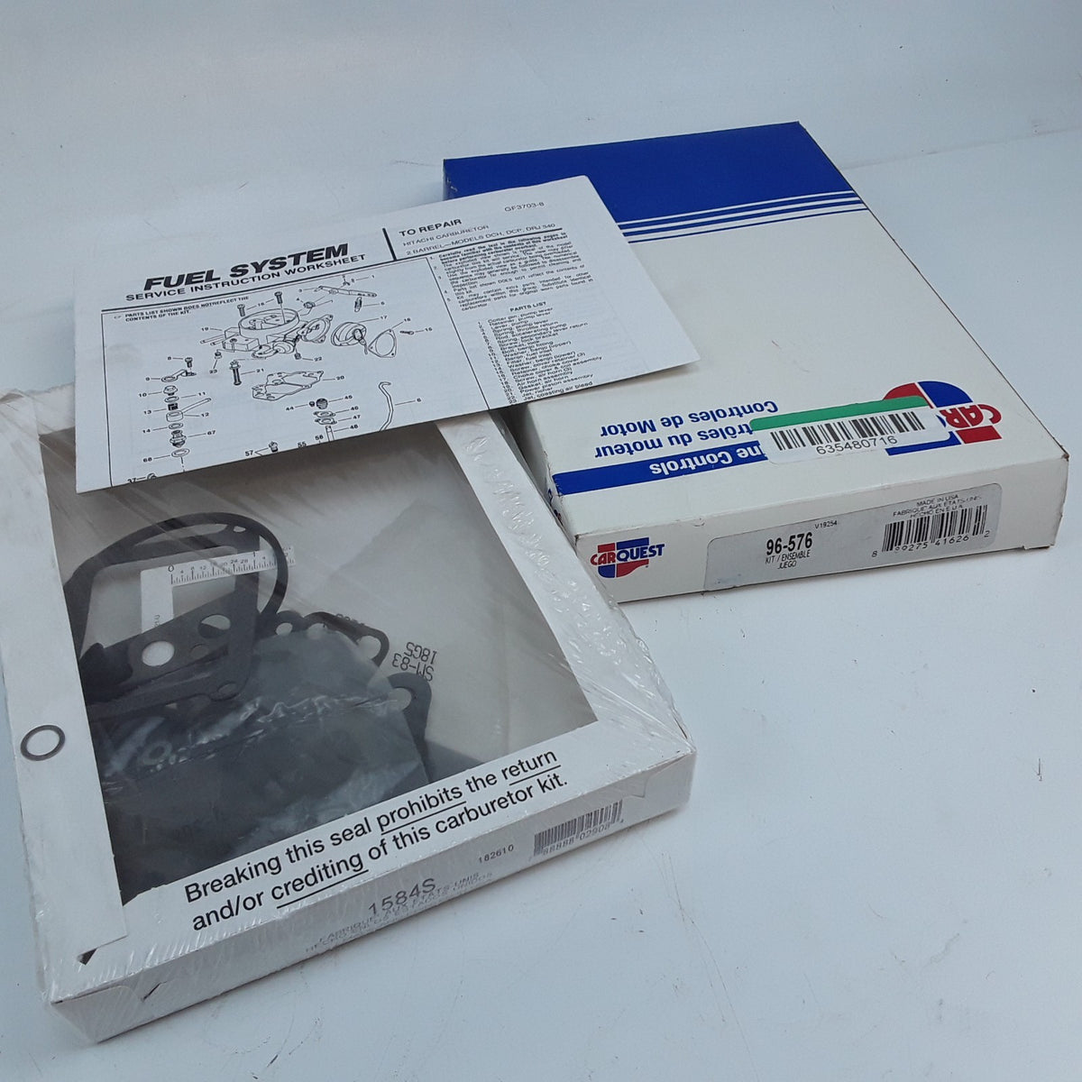 Carquest 96-576 Carburetor Kit Fits Hitachi 2-Barrel DCH DCP and DRJ 340 Series
