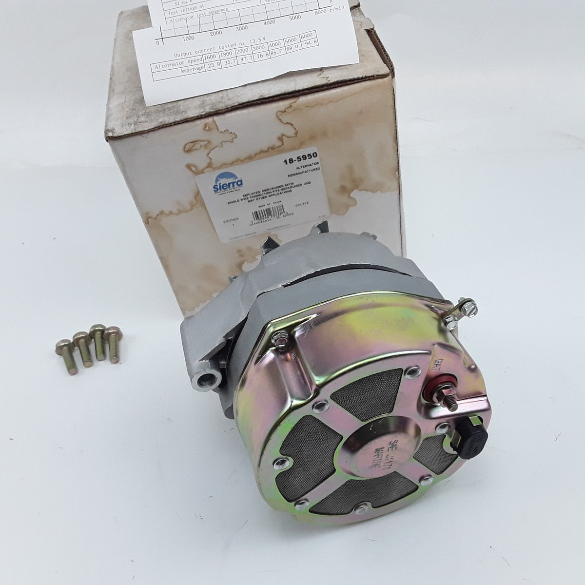 Alternator Fits Hardin Various Mercruiser Model 198 225 215 233 MIE (1962-1980)