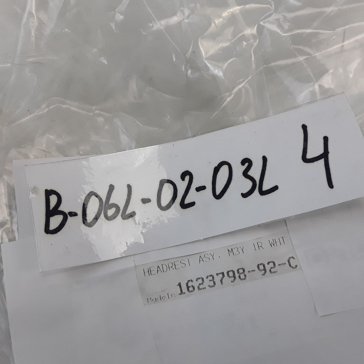 Tesla Model 3 2017-2023 Front LH RH Seat Headrest White 1623798-92-C Genuine OEM