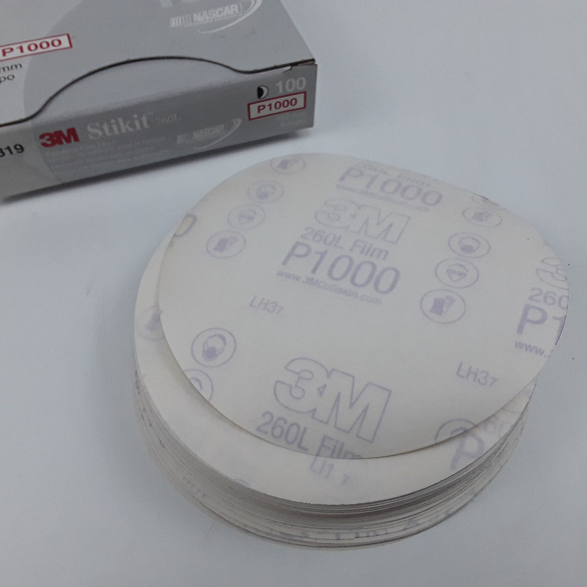 3M Stikit Finishing Film Abrasive Disc 260L 01319 6 in P1000 100 PCS Per Carton