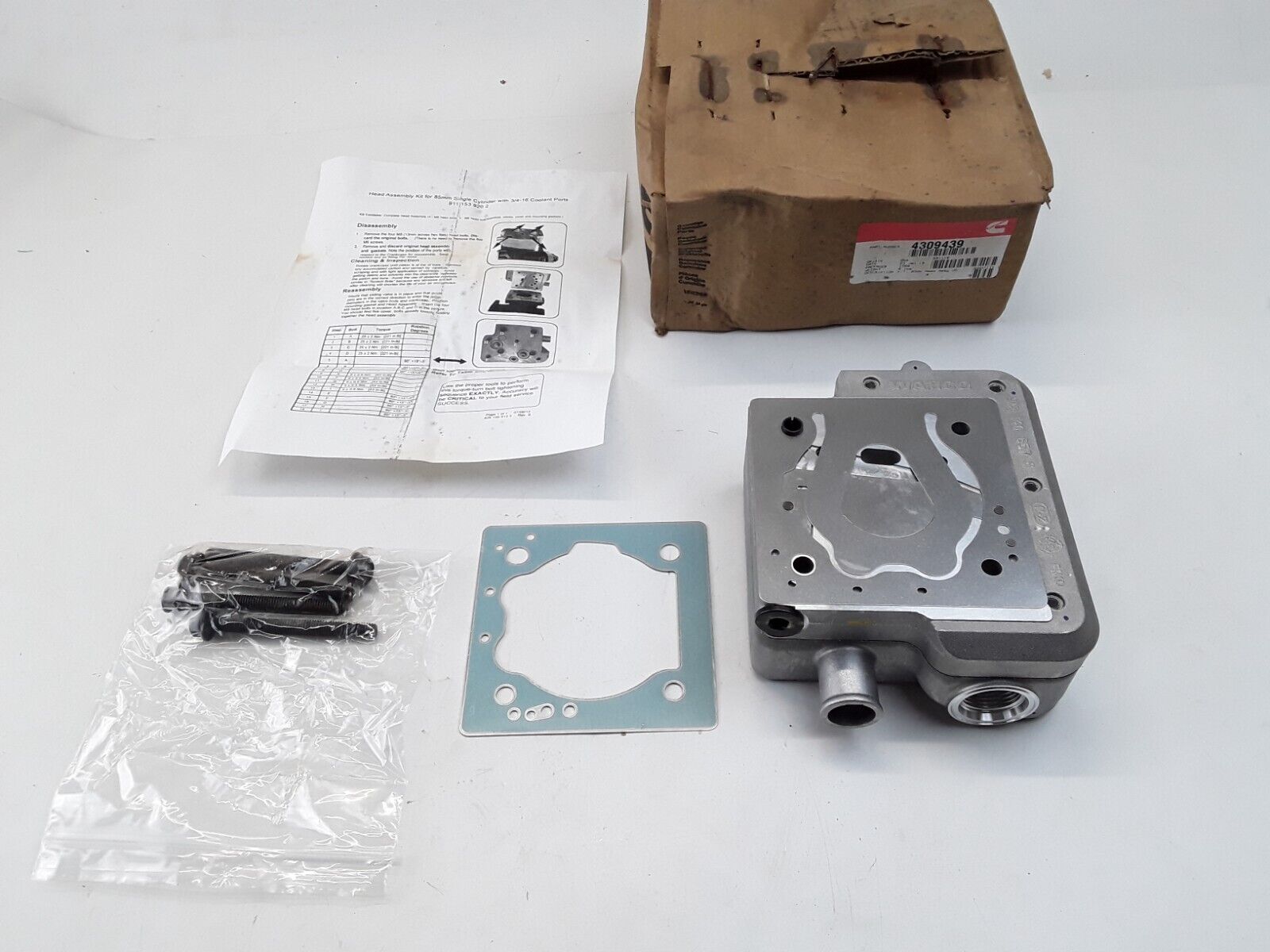 Genuine OEM Cummins 4309439 For Wabco 9121406576 Air Compressor Cylinder Head - HotCarParts