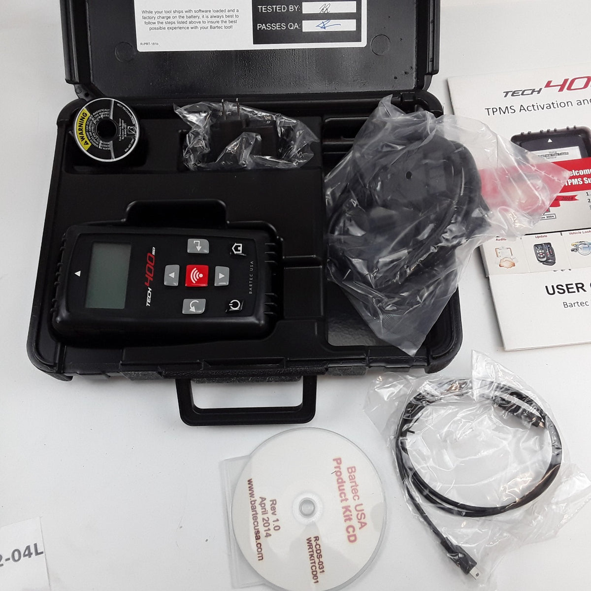 Bartec Tech400SD TPMS Diagnostic Tire Pressure Monitoring System Tool WRT400SD