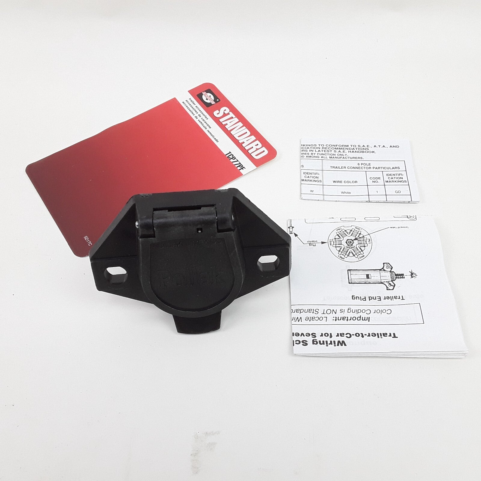 Standard Ignition TCP77PF Trailer Connector Kit Glass Filled Nylon 40 Amps