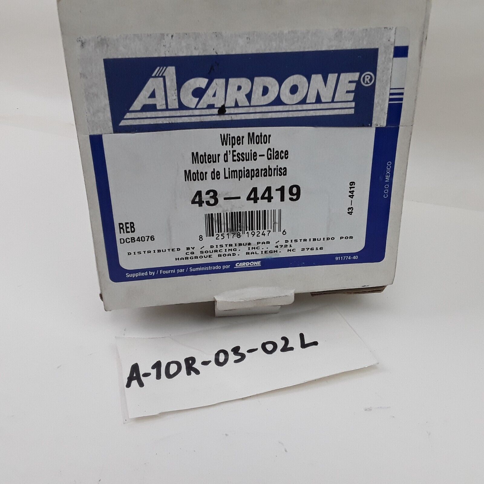 Cardone 43-4419 Windshield Wiper Motor Female Cast Aluminum For Mazda 2006-2009