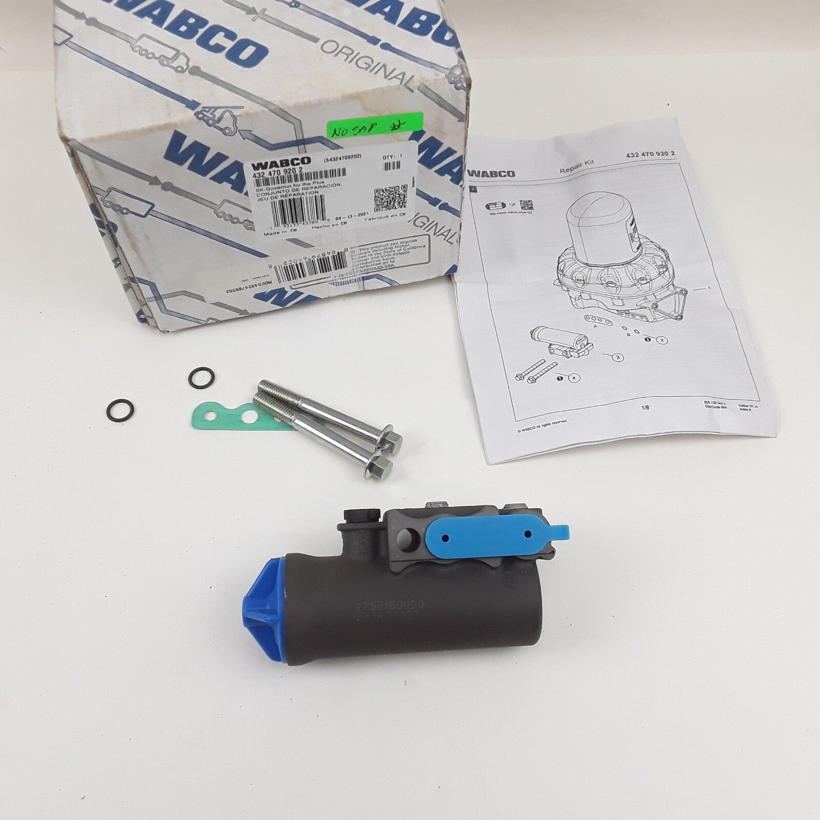 Wabco 4324709202 Air SRS Valve Brake Governor For System Saver 1200 SS1200 Plus