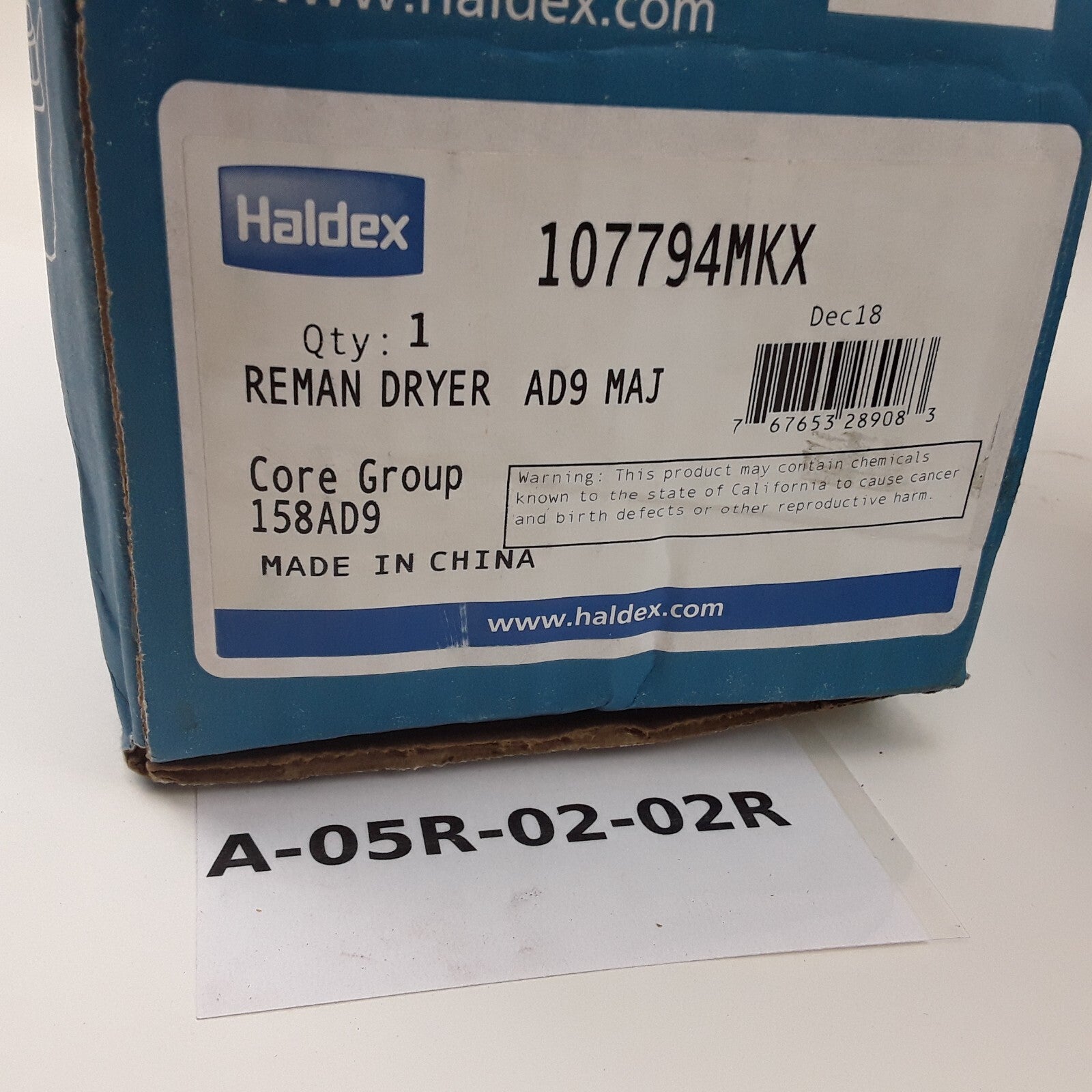 Haldex 107794MKX Air Brake Dryer Reman AD9 MAJ For Heavy Duty Commercial Trucks
