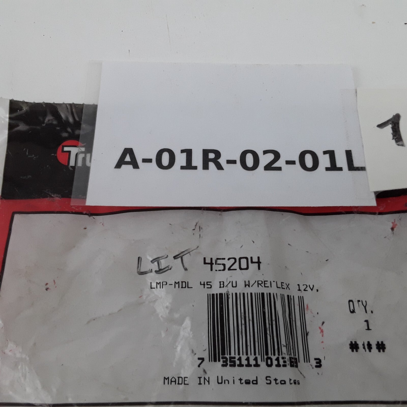 Truck-Lite 45204 Super 45 Back Up Light Clear Lens Rectangular Lens Shape 12V