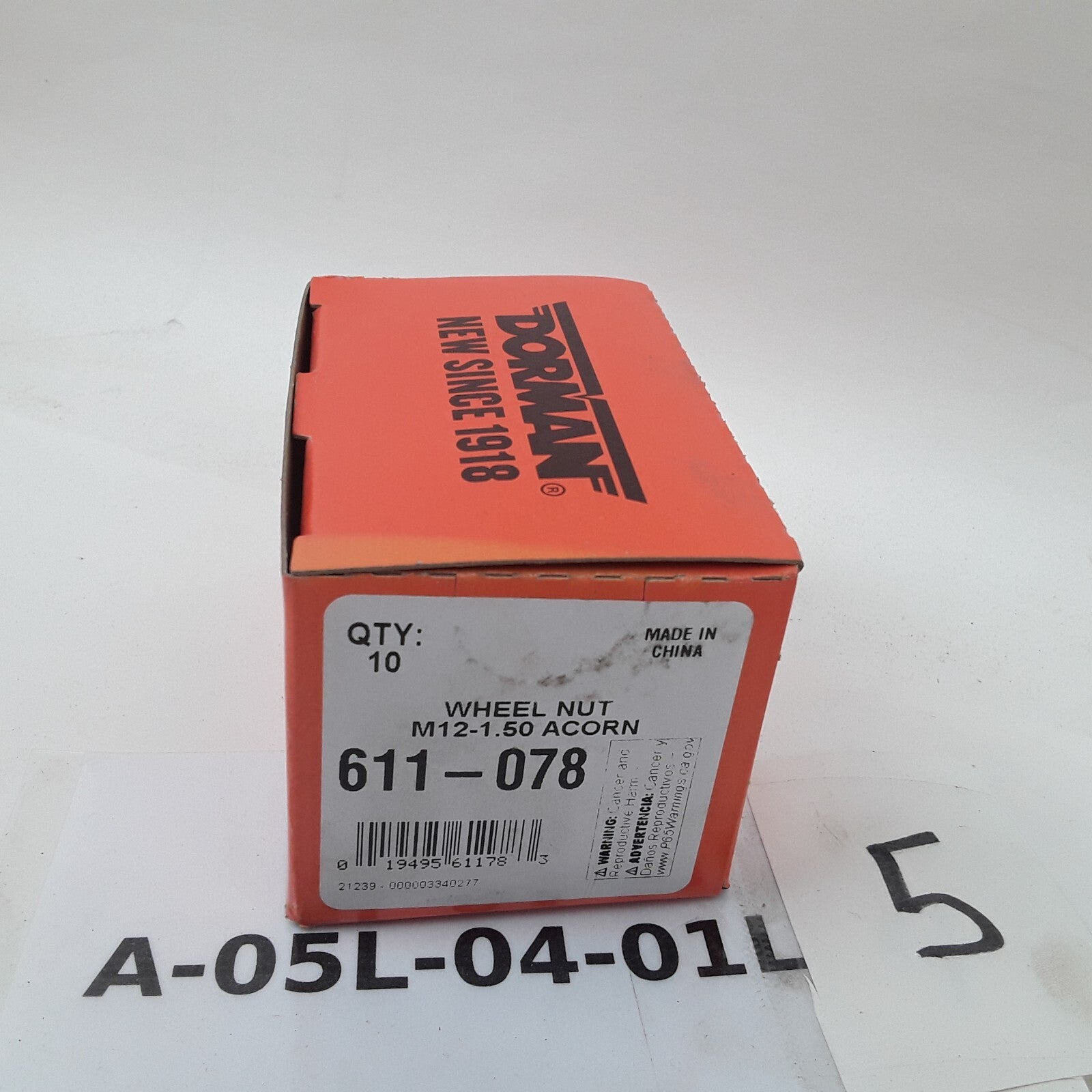 Wheel Nut M12-1.50 Acorn 21mm Hex 33.5mm Length Fits Dodge Mazda Toyota Plymouth