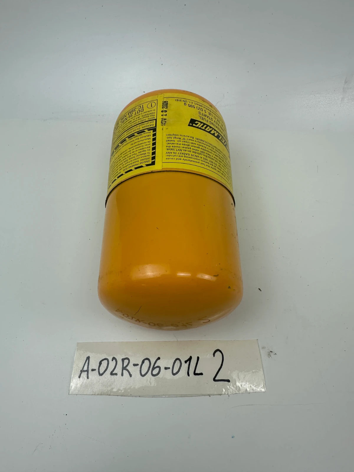 KBi Dieselmatic Single Ether Engine Priming Fuel Cylinder For Turn Key Starts
