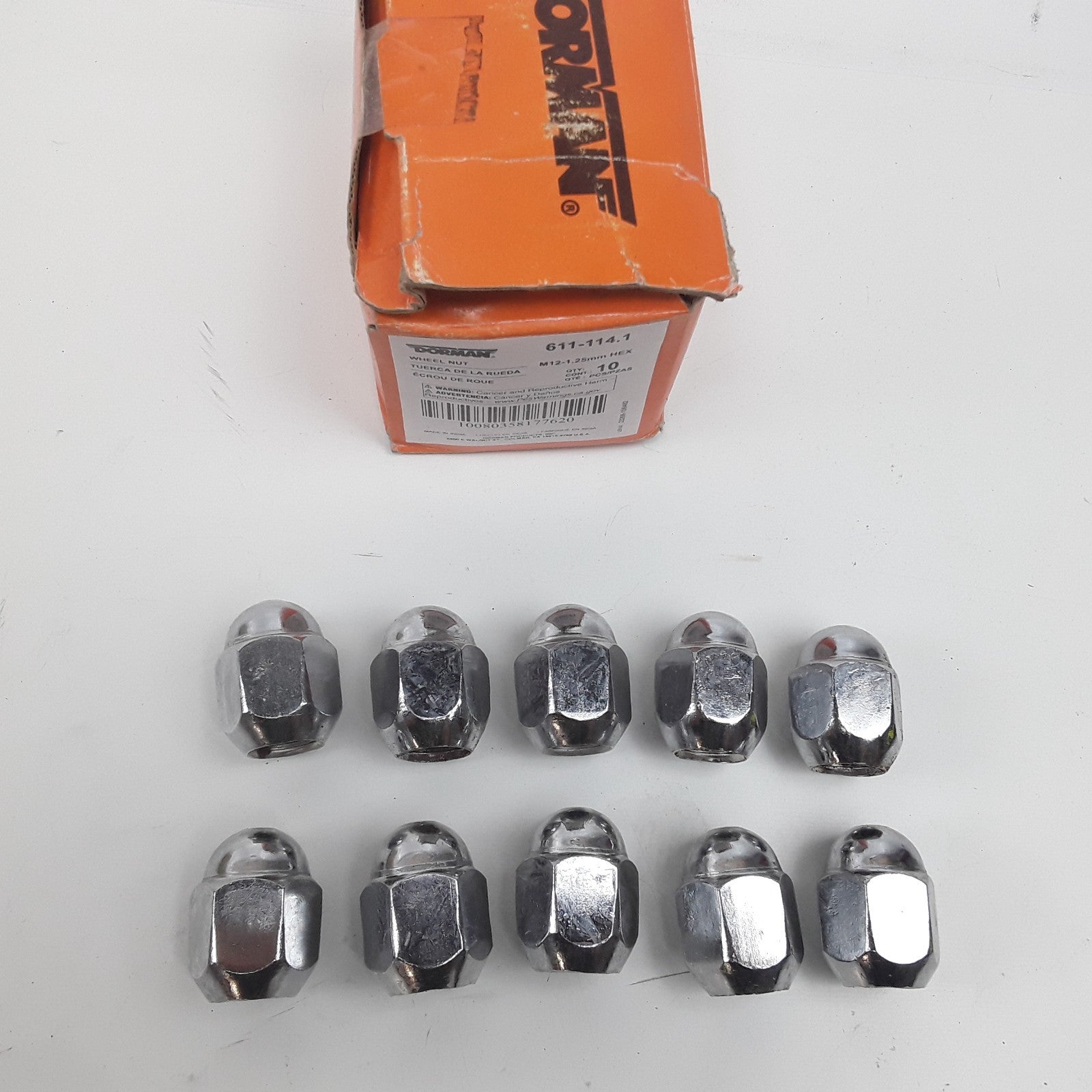 Set of 10 Wheel Lug Nut M12-1.25mm Fits INFINITI M45 M35 Nissan NP300 LEAF GT-R