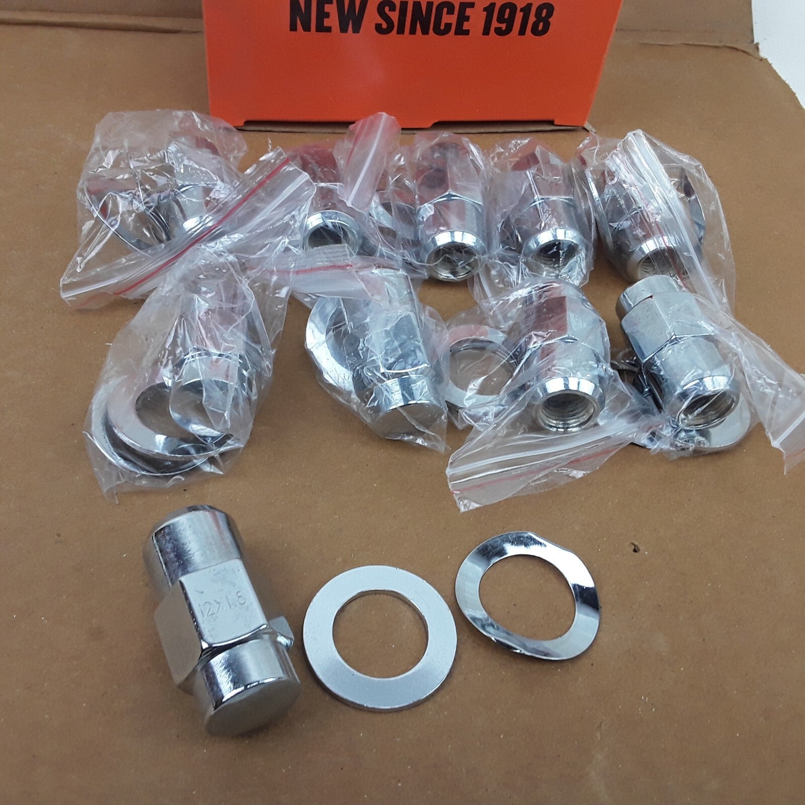 Wheel Lug Nut M12-1.50 Mag - 19mm Hex, 40mm Length Fits Honda Isuzu Chevrolet