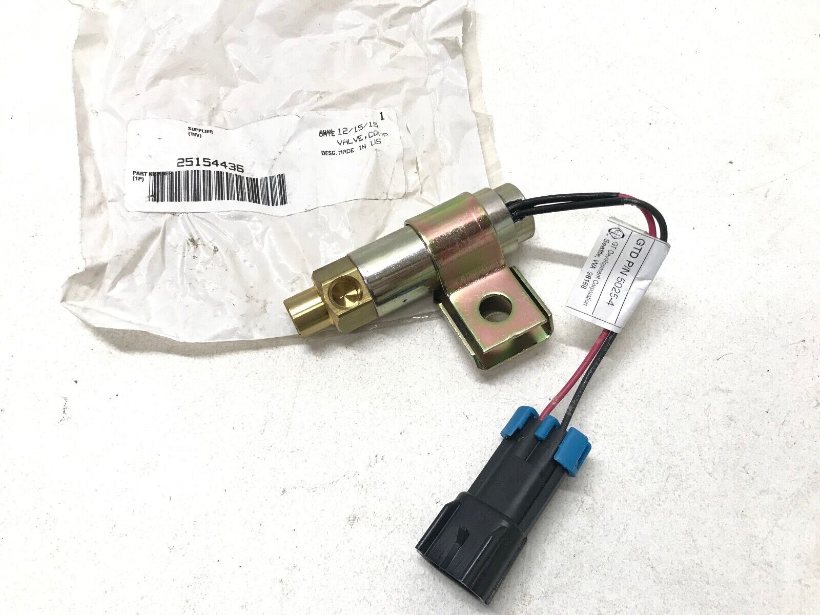 GENUINE MACK OEM AIR VALVE , COMP 25154436 20QE3373 - HotCarParts