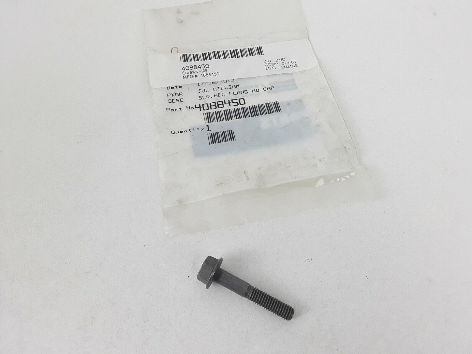 Cummins 4088450 Hexagon Flange Head Cap Screw Fast Free Shipping - HotCarParts