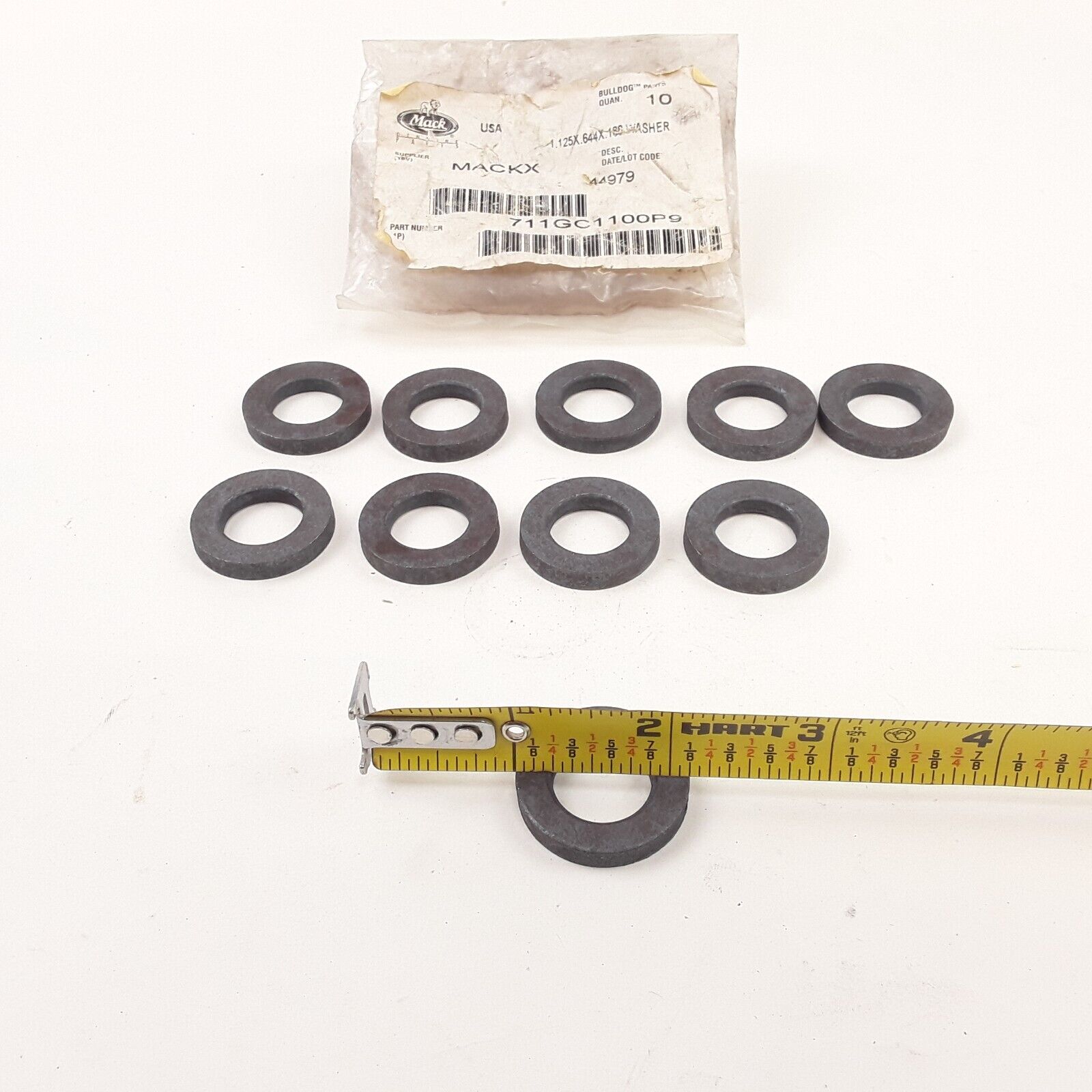 New Mack 711GC1100P9 Washers for Mack E6 Cylinder Head Pack of 10 Free Shipping