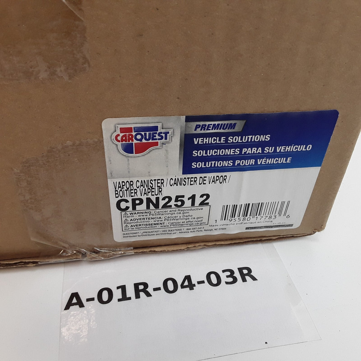 Carquest CPN2512 Fuel Vapor Canister Fits Buick Envision (2016 2017 2018) 2.5L