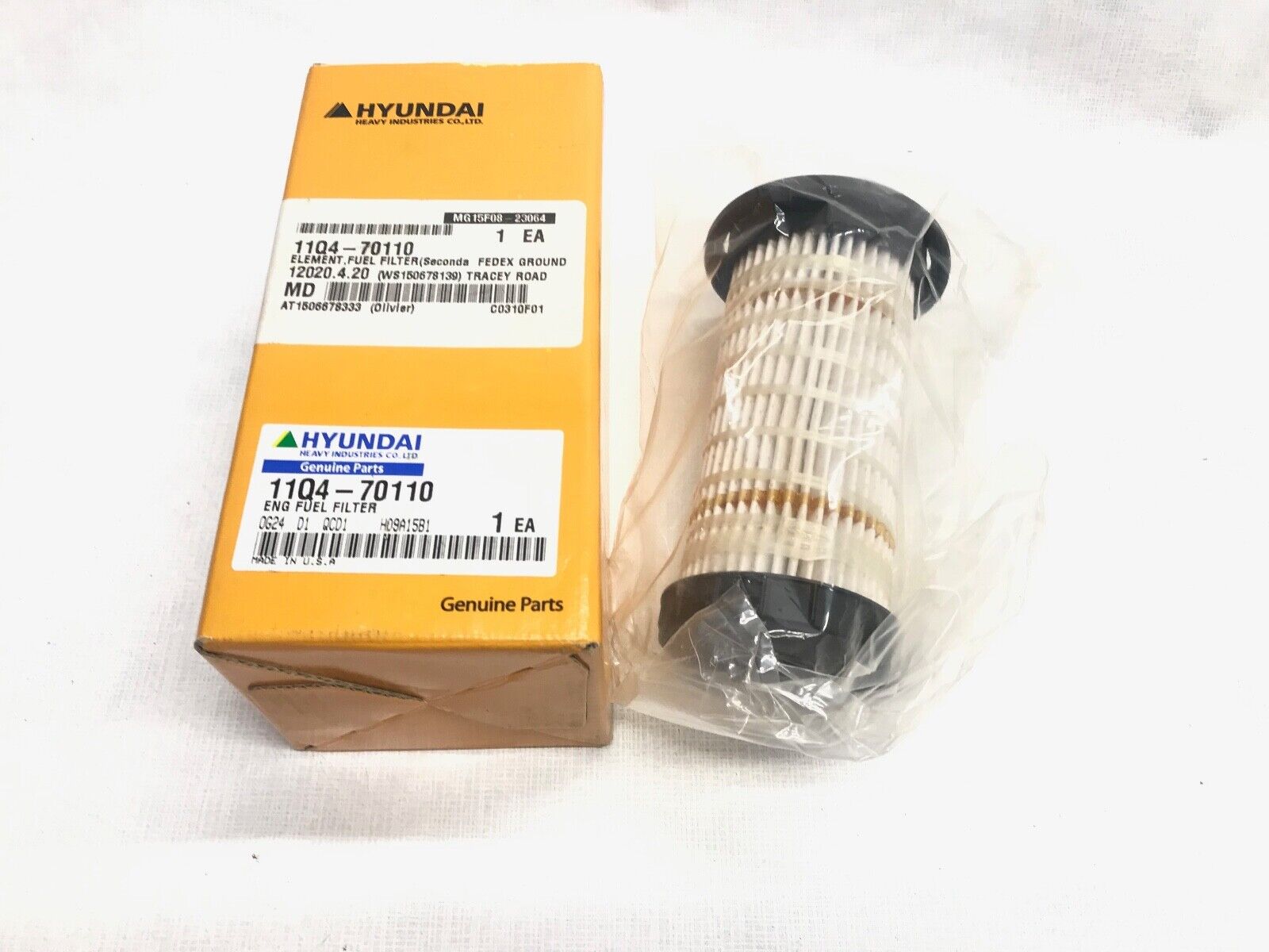 GENUINE HYUNDAI 11Q4-70110: ENG FUEL FILTER FAST SHIPPING - HotCarParts