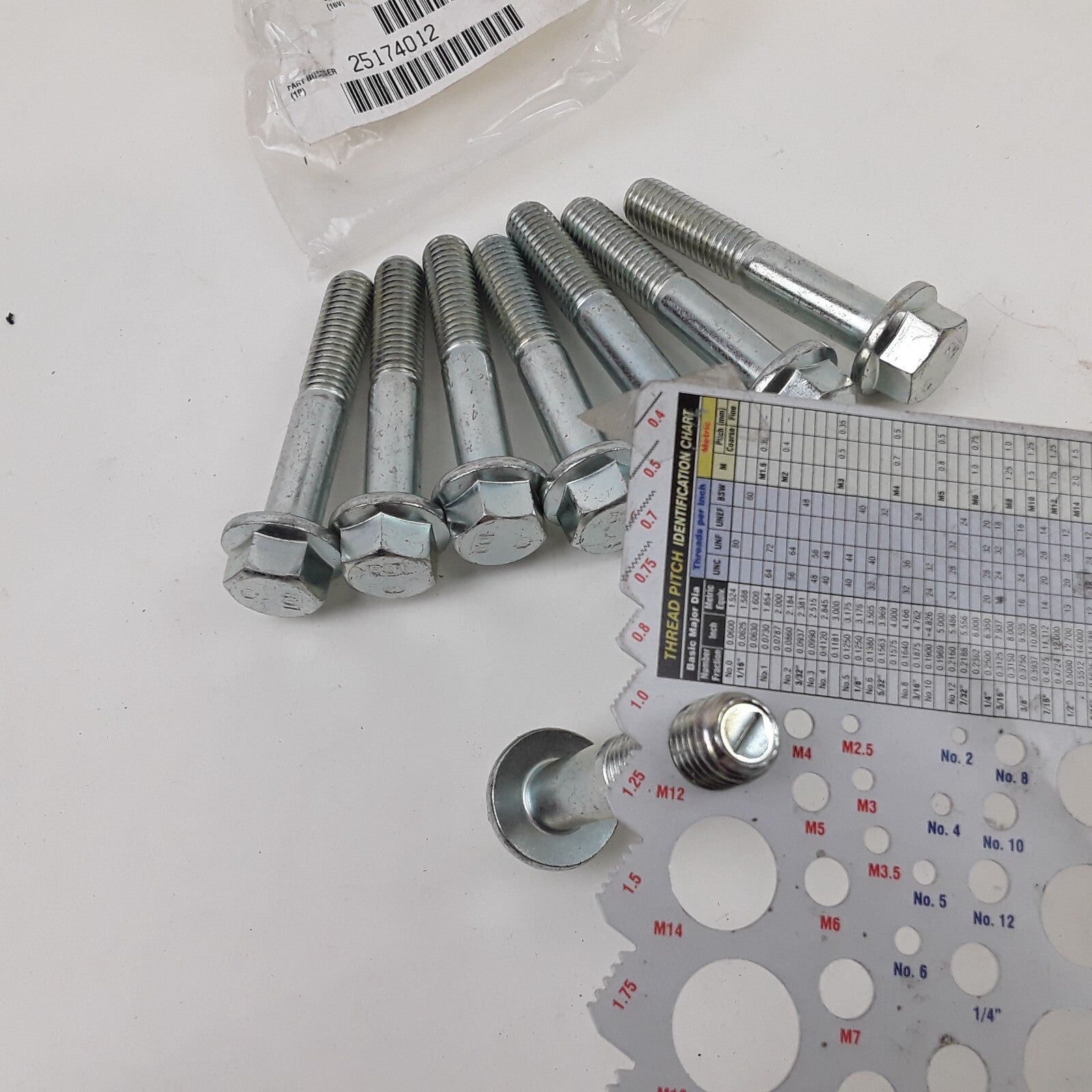 Volvo 25174012 Heavy-Duty Flange Screw Kit Chrome – 8-Pack for Cars & Trucks