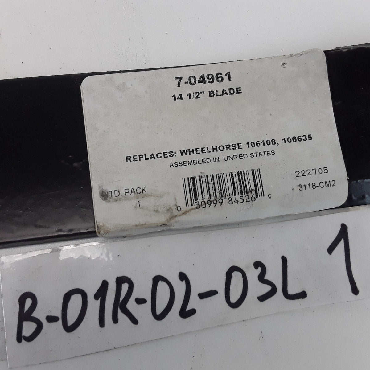 Prime Line 7-04961 Lawn Mower Blade 14-1/2 inches For Wheel Horse 106108, 106635