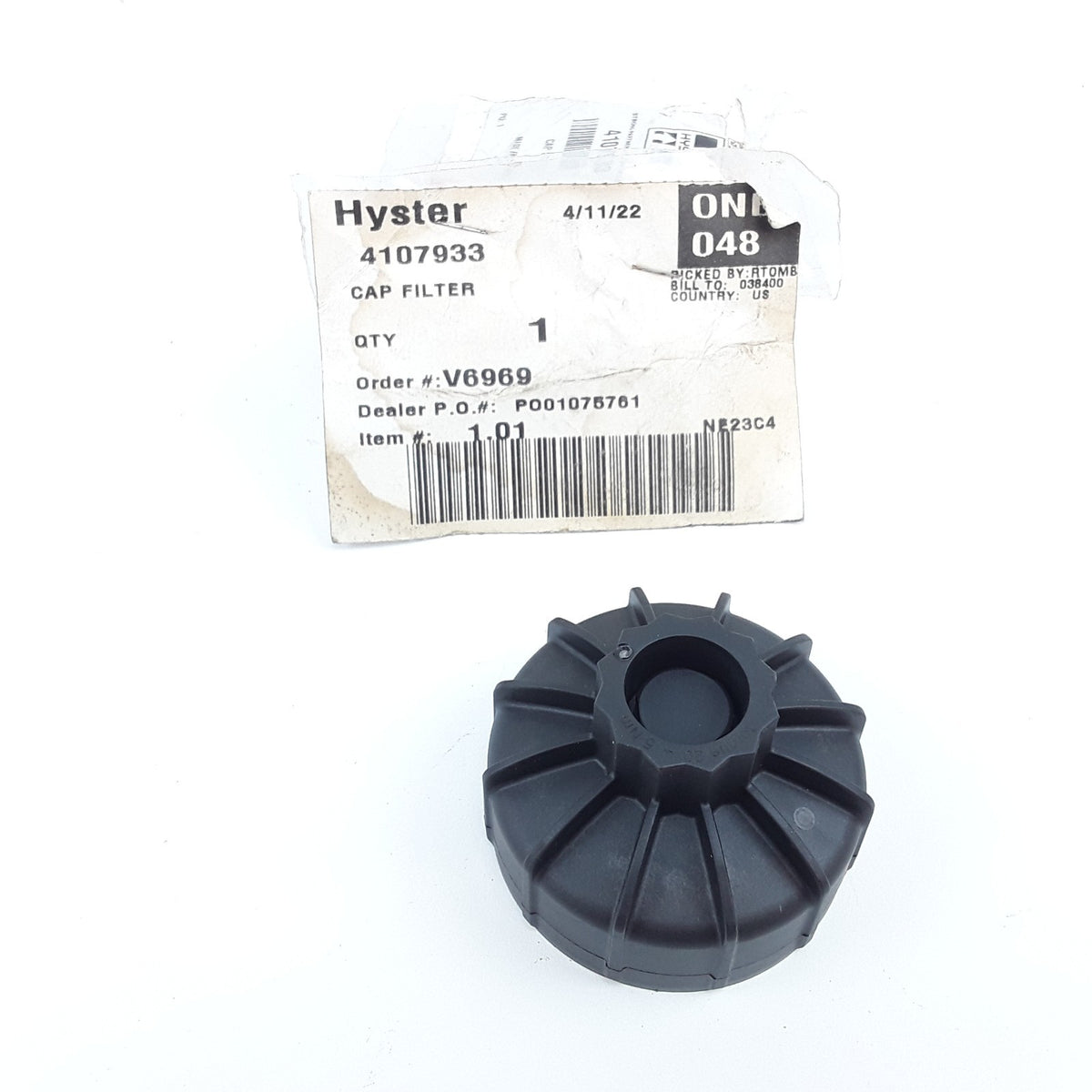 Cap Filter Fits Hyster H400HD H10XD12 H8XD6 H450XD36 H450HDS H300XD Forklifts