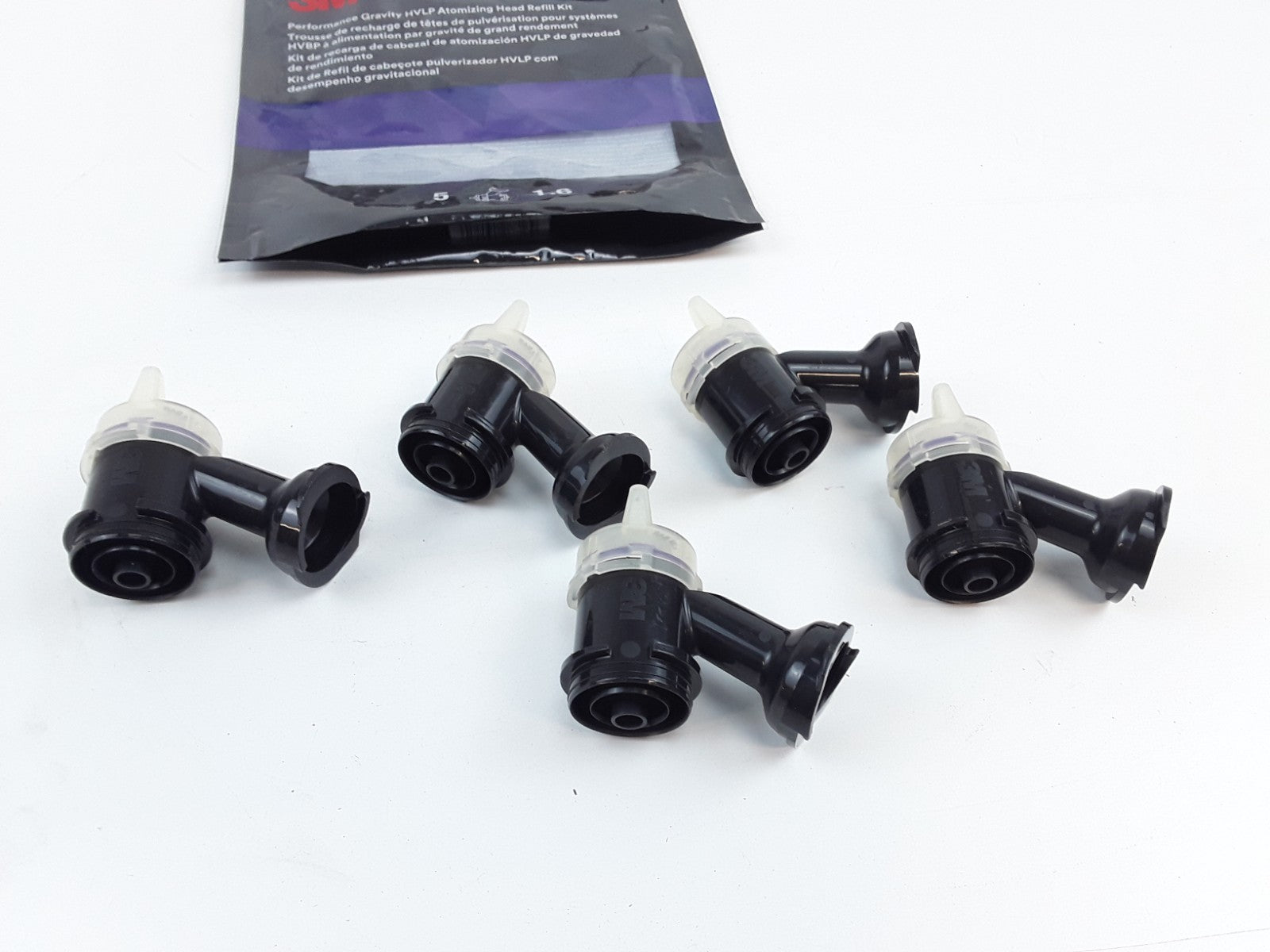 3M 26716 Purple 1.6 mm Gravity HVLP Atomizing Head Refill Pack (5 ct)