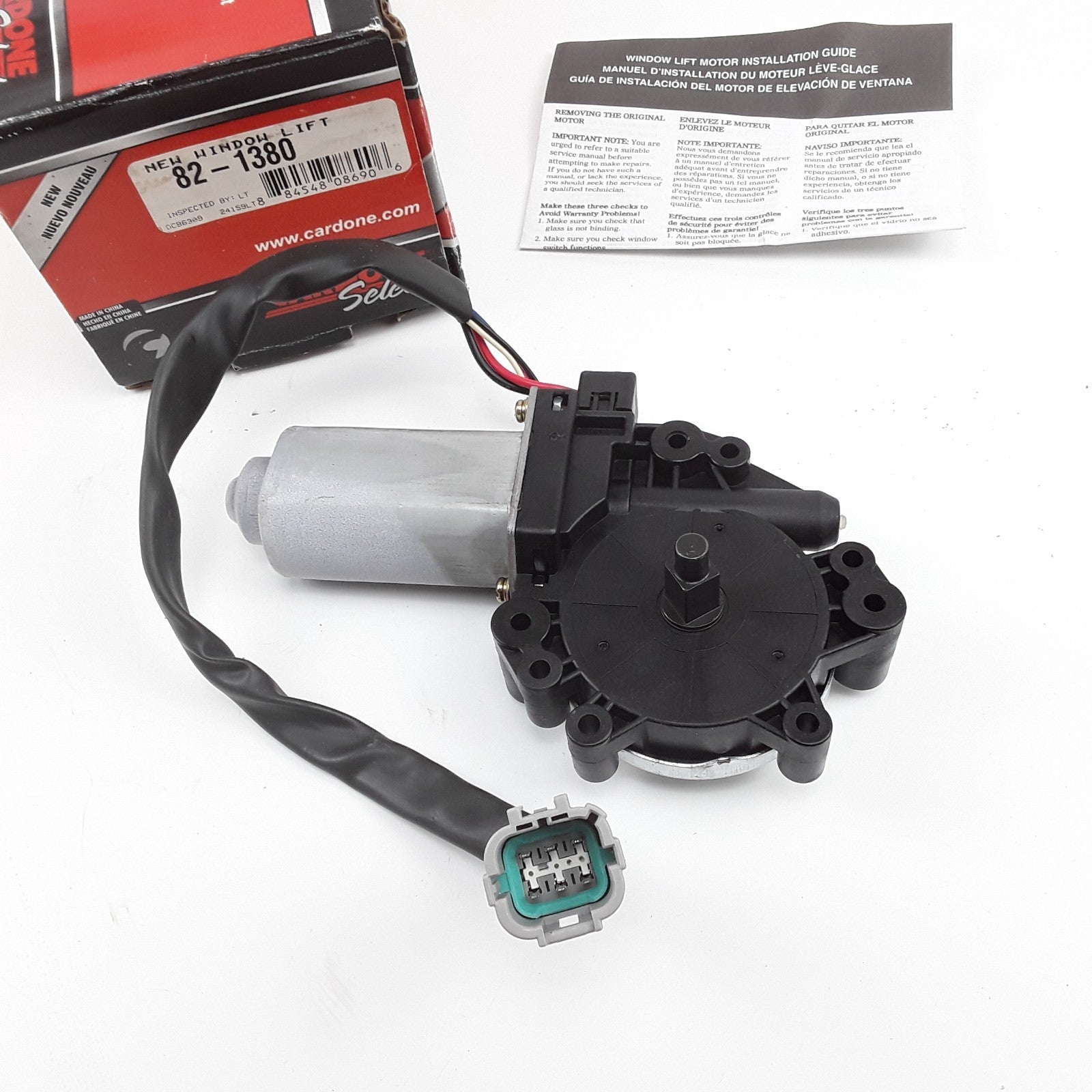 Cardone 82-1380 Front Left Power Window Motor Fits Nissan Quest (2004 2005-2009)