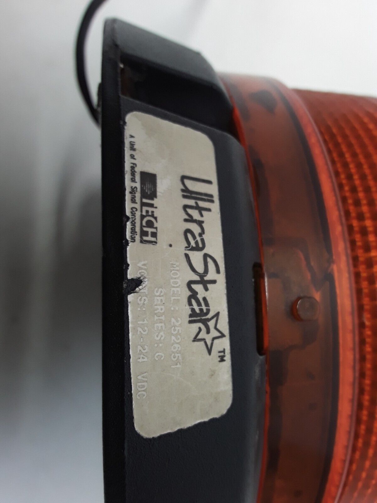 12 24V Flashing Strobe Beacon Emergency LED Warning Light Amber Lamp Ultra Star - HotCarParts