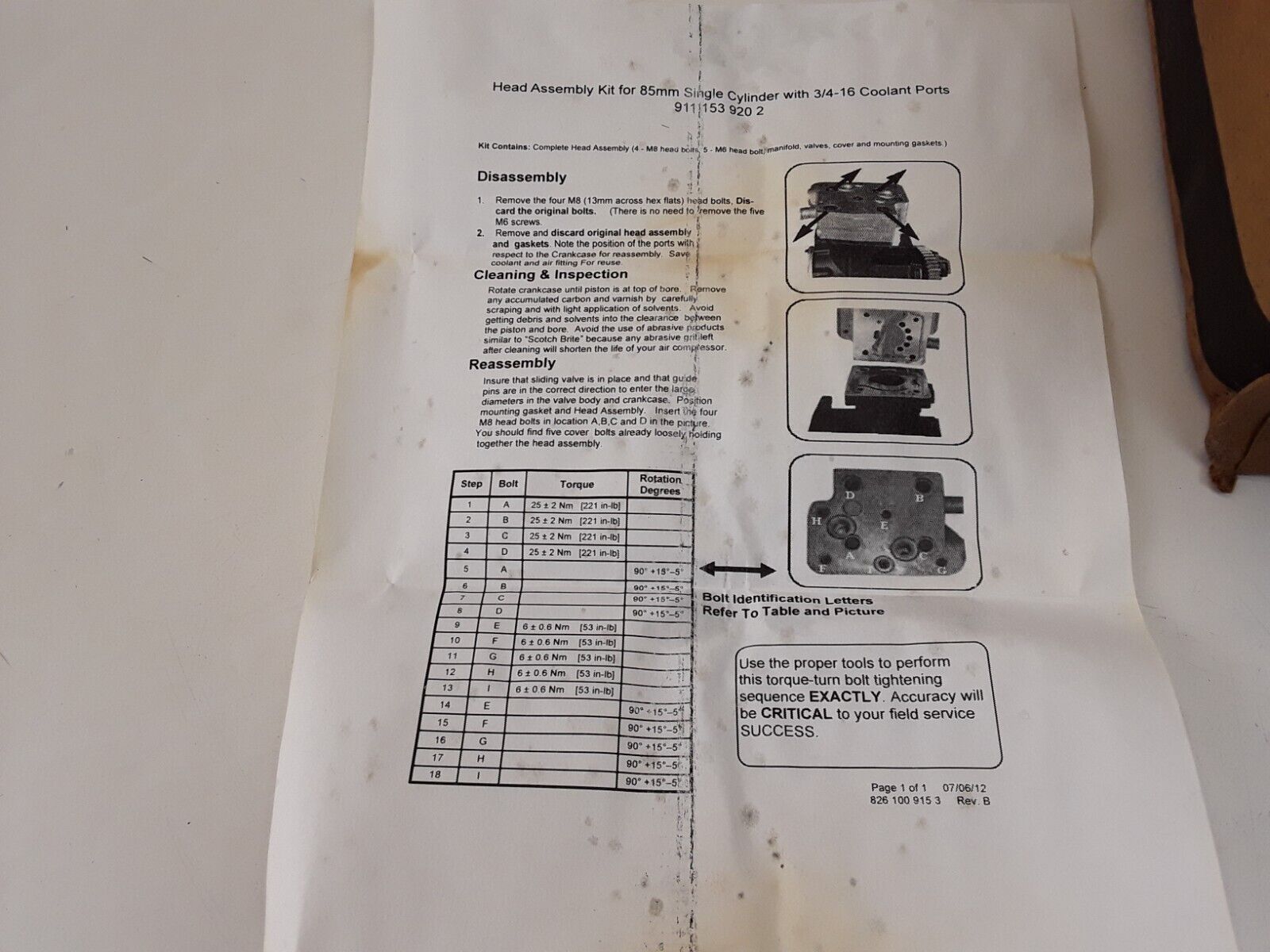 Genuine OEM Cummins 4309439 For Wabco 9121406576 Air Compressor Cylinder Head - HotCarParts