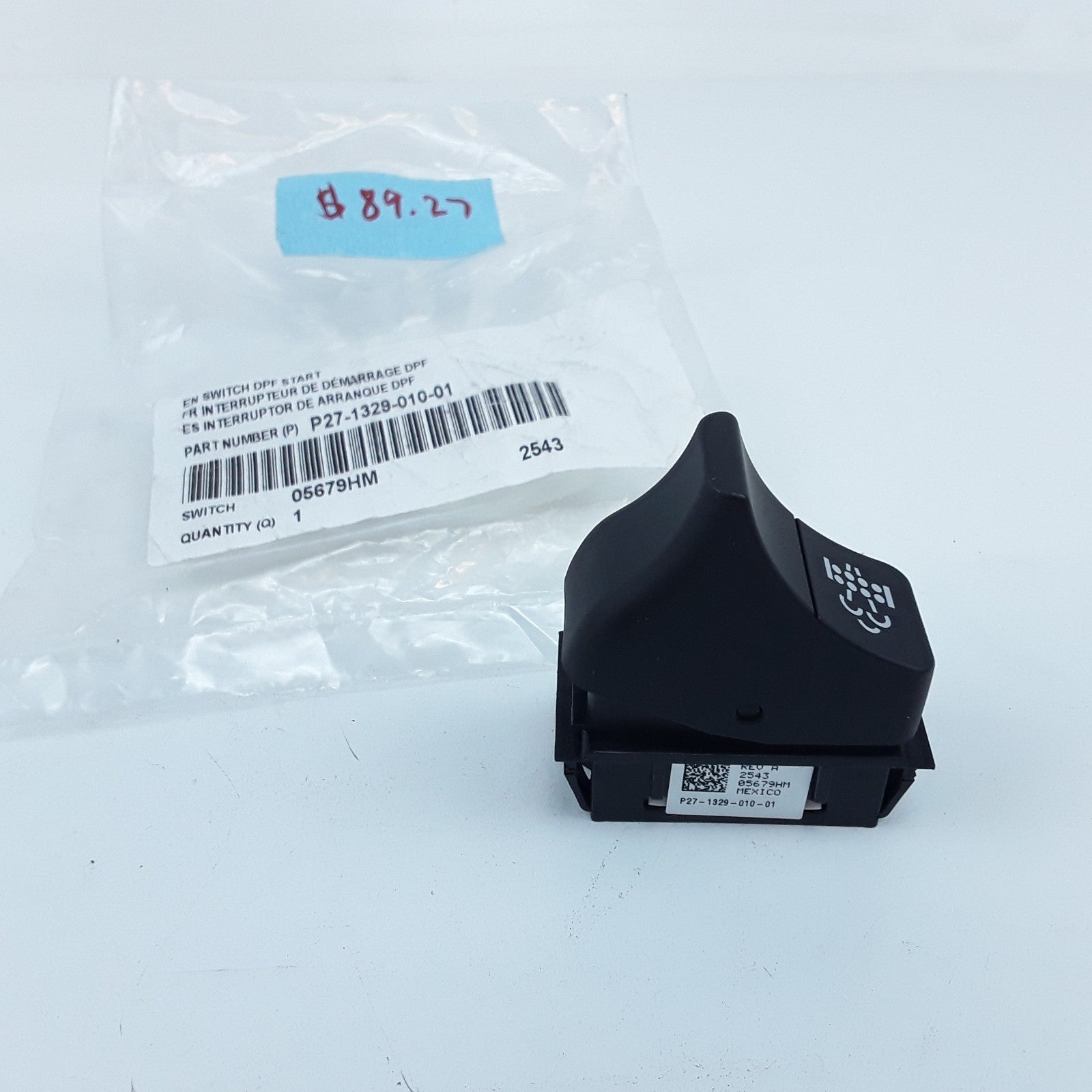 Diesel Particulate Filter (DPF) Regeneration Switch For Kenworth Trucks