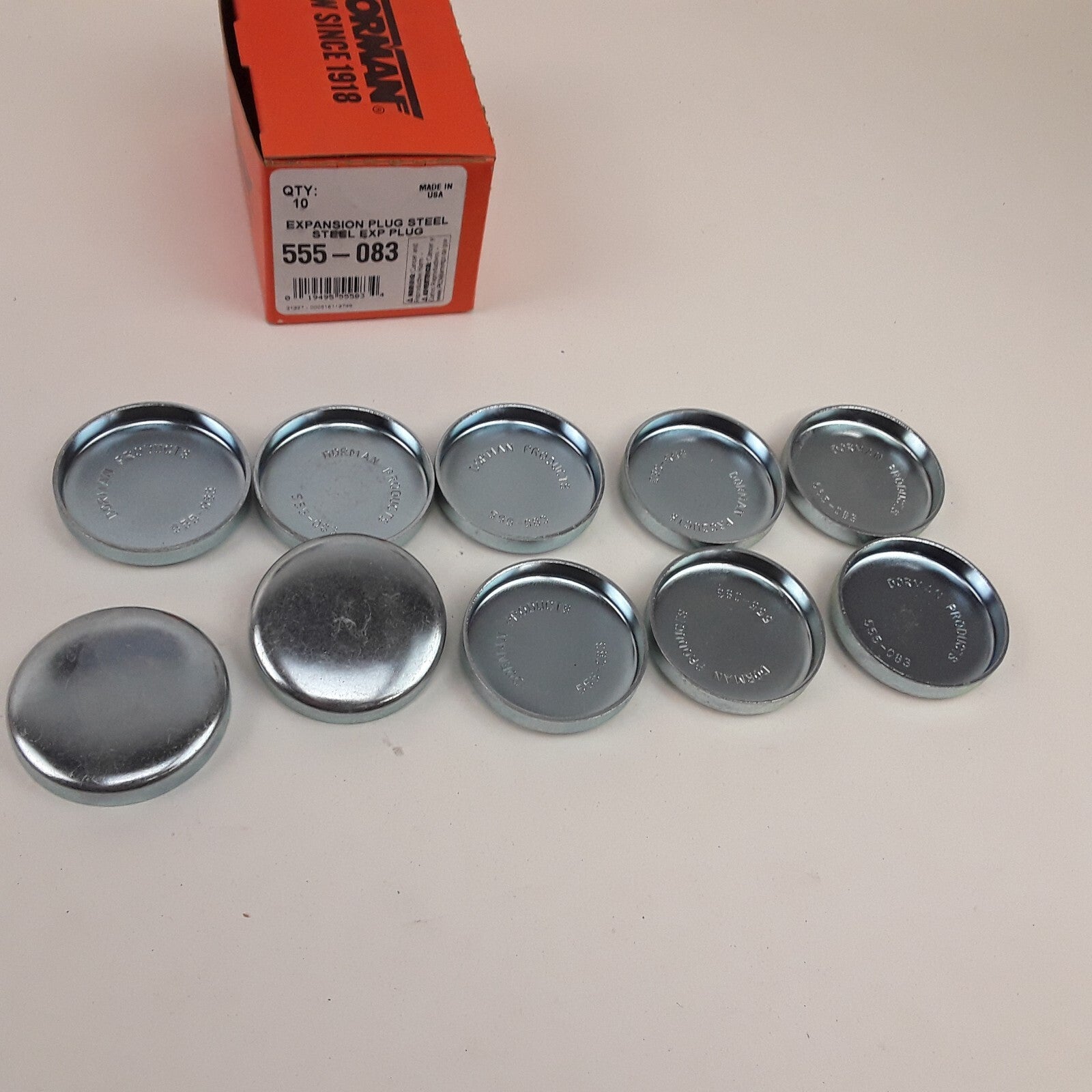 10 Steel Cup Expansion Plug 1-53/64 In Height 0.380 Fits Cadillac Ford Mercury