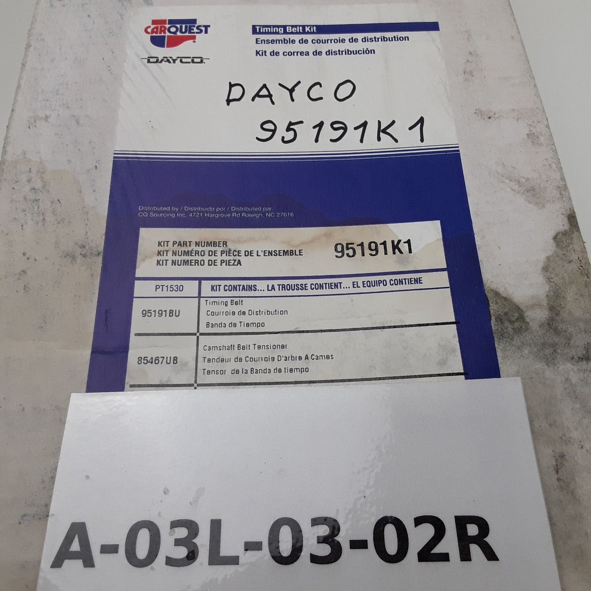 Engine Timing Belt Kit Fits Dodge Colt 1991-1995 Mitsubishi Mirage 1991-1996