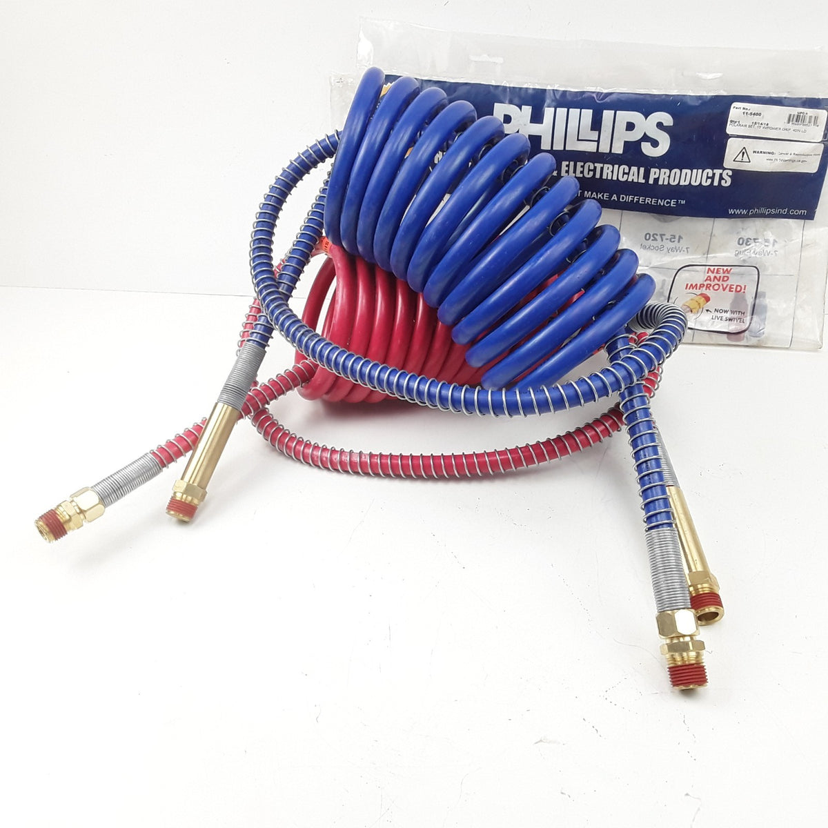 Phillips Industries 11-5400 - Air Brake Hose Assembly - 15 ft. 40 in. Lead