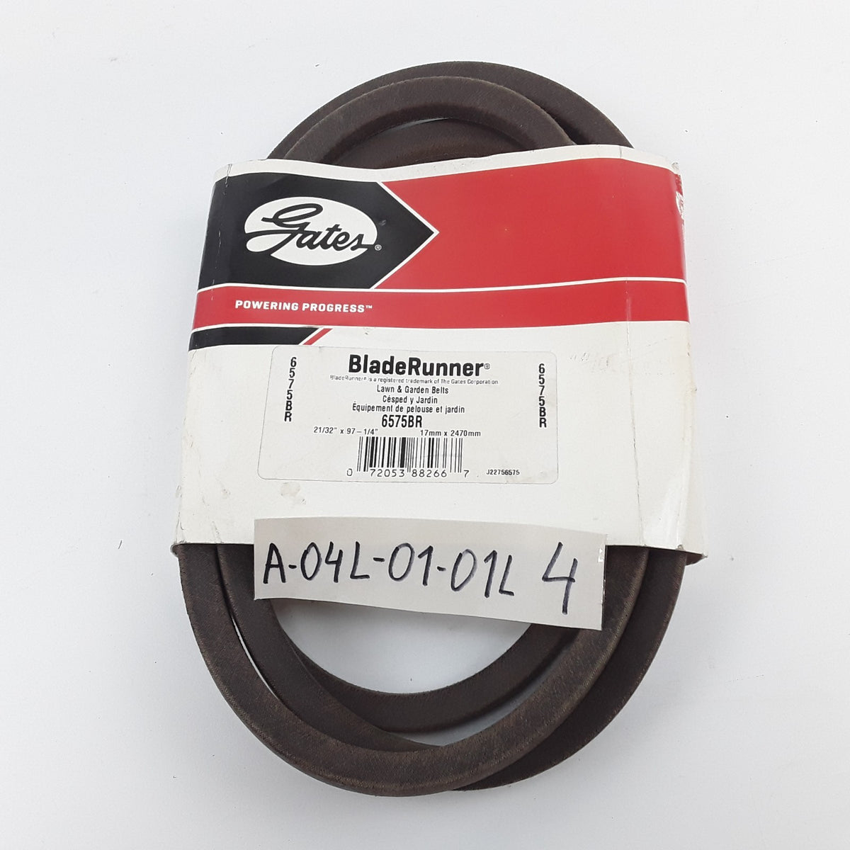 Gates 6575BR BladeRunner Drive Belt 21/32" x 97-1/4" For Lawn & Garden Equipment