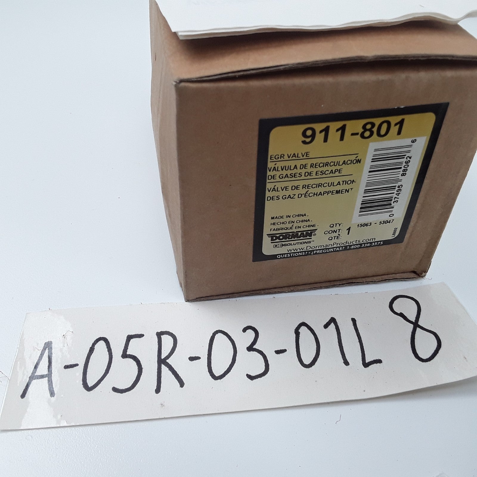 Dorman 911-801 Exhaust Gas Recirculation Valve Fits Honda Civic (2003 2004-2011)