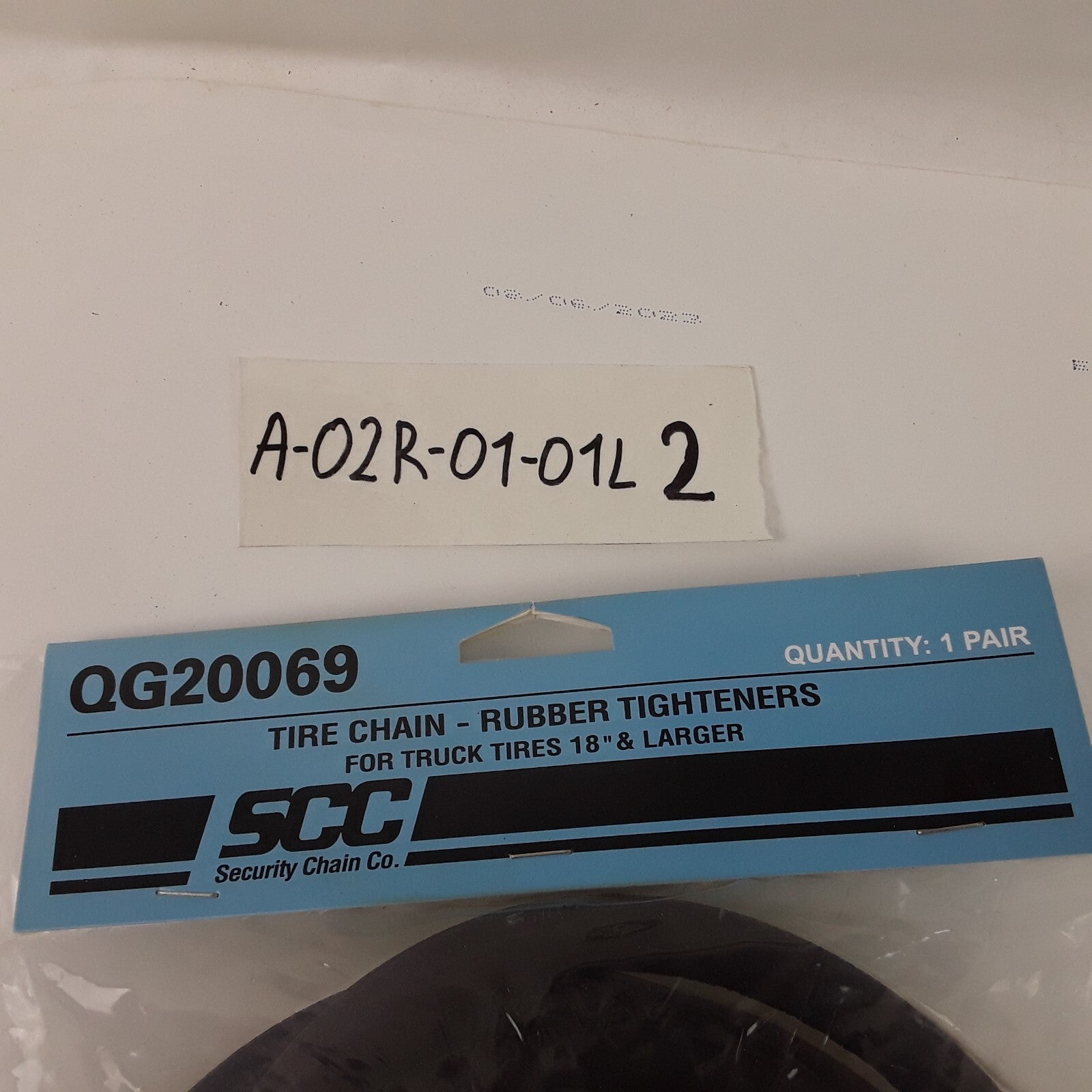 Security Chain QG20069 Rubber Tightener Truck Tire Chains 18" & Larger.