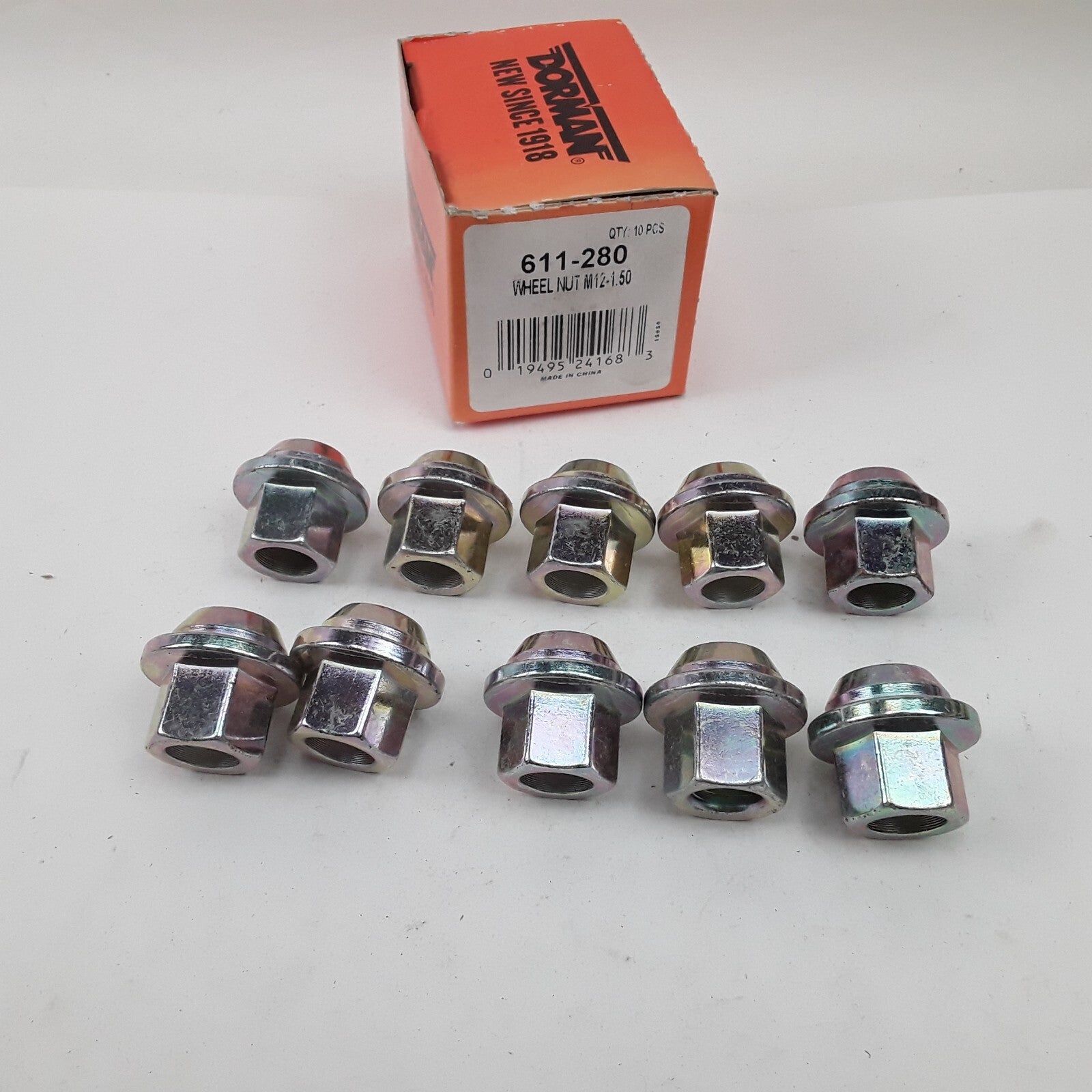 Set of 10 M12-1.50 Wheel Cover Retaining Nut 19mm Hex 26mm Fits Dodge Chrysler