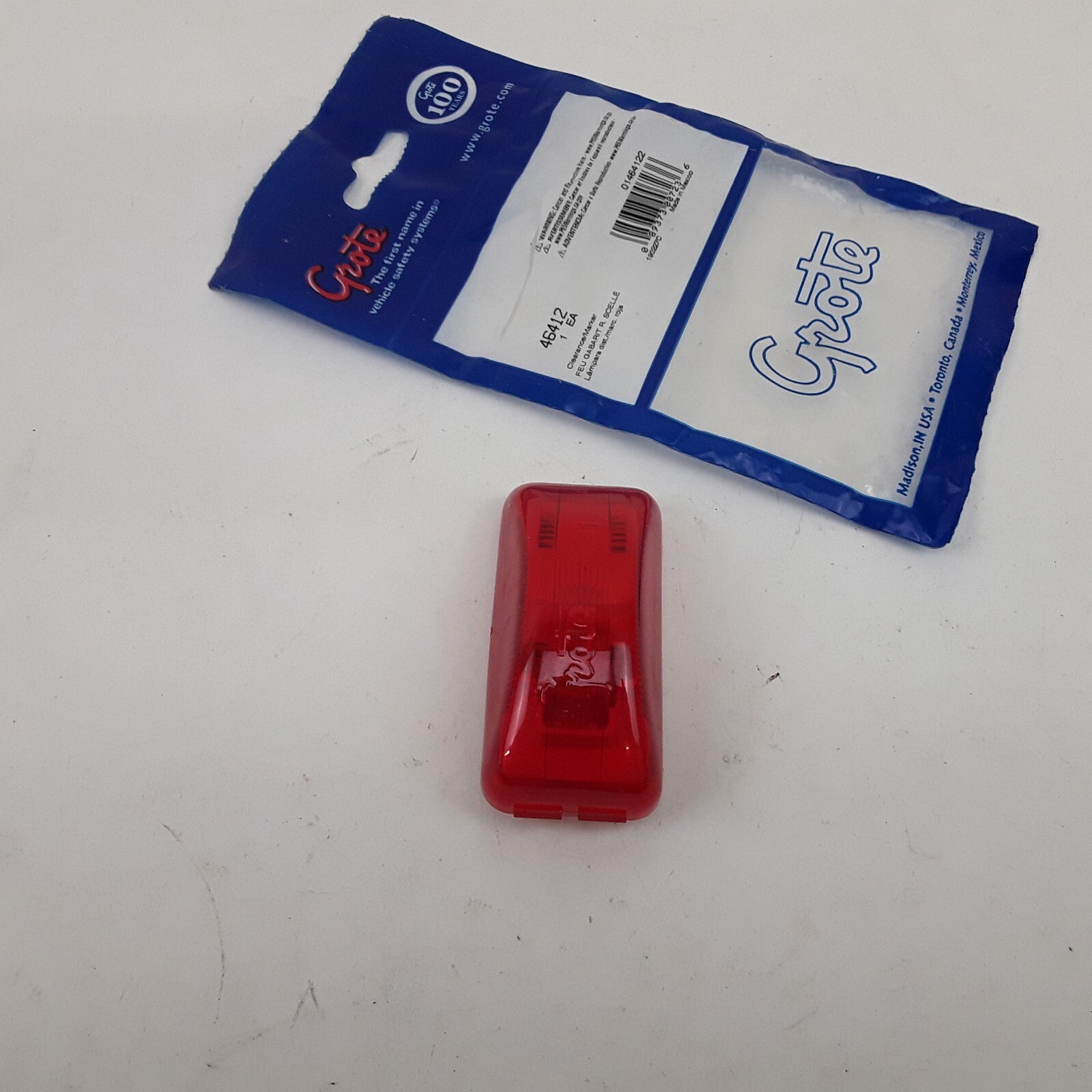 Grote 46412 Side Marker Light Assembly Sealed Single Bulb Rectangular 12V