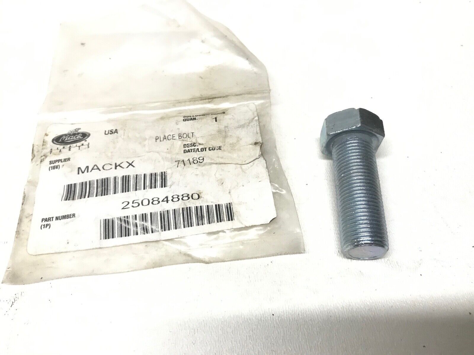 GENUINE MACK OEM 25084880 SCREW MACH - 3AX1372 PLACE BOLT Hexagon Screw - HotCarParts