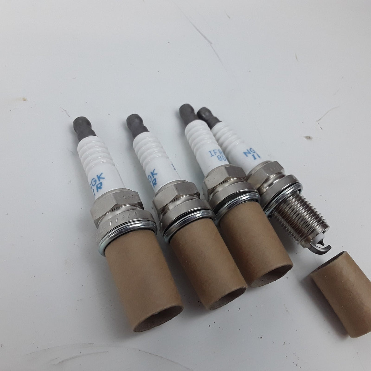 4 pcs NGK IFR6F8DN Laser Iridium Spark Plug 14mm Thread 19mm Reach 16mm Hex