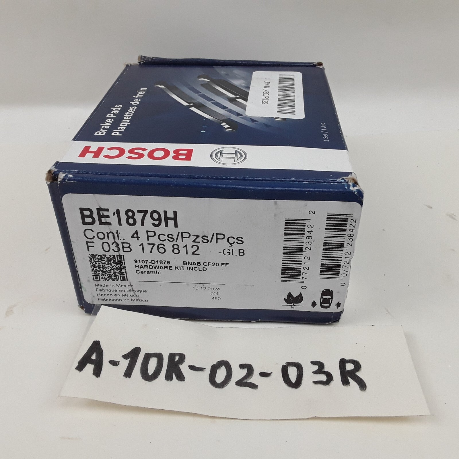 Bosch BE1879H Rear Disc Brake Pad Set Fits Toyota Prius Lexus RX350L (2018-2024)