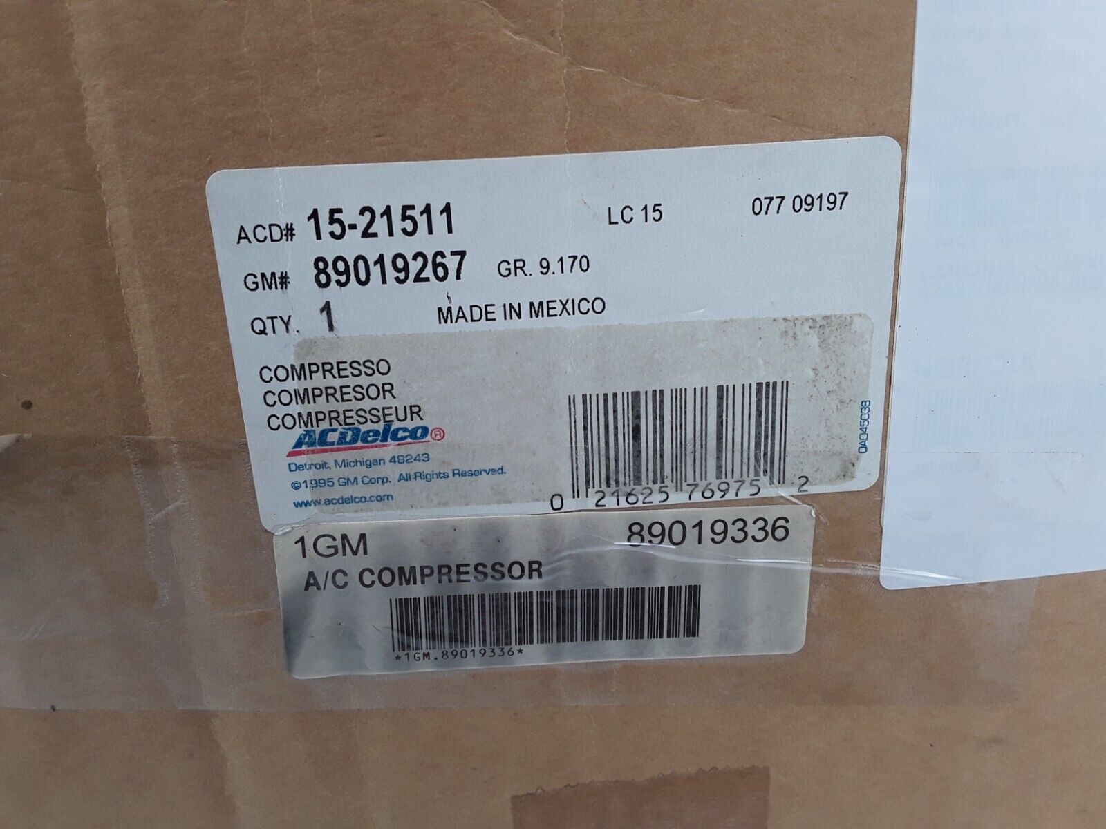 A/C Compressor AcDelco For Allure,Lacrosse,Impala,Monte Carlo,Grand Prix OEM NEW - HotCarParts