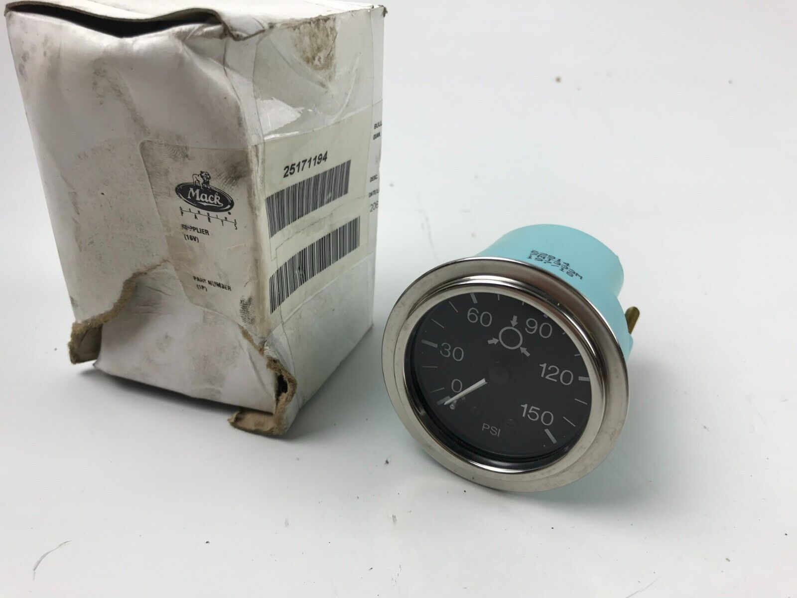 GENUINE OEM MACK 25171194 7MT333M 2" SINGLE AIR PRESSURE GAUGE S2914 FAST SHIPP - HotCarParts