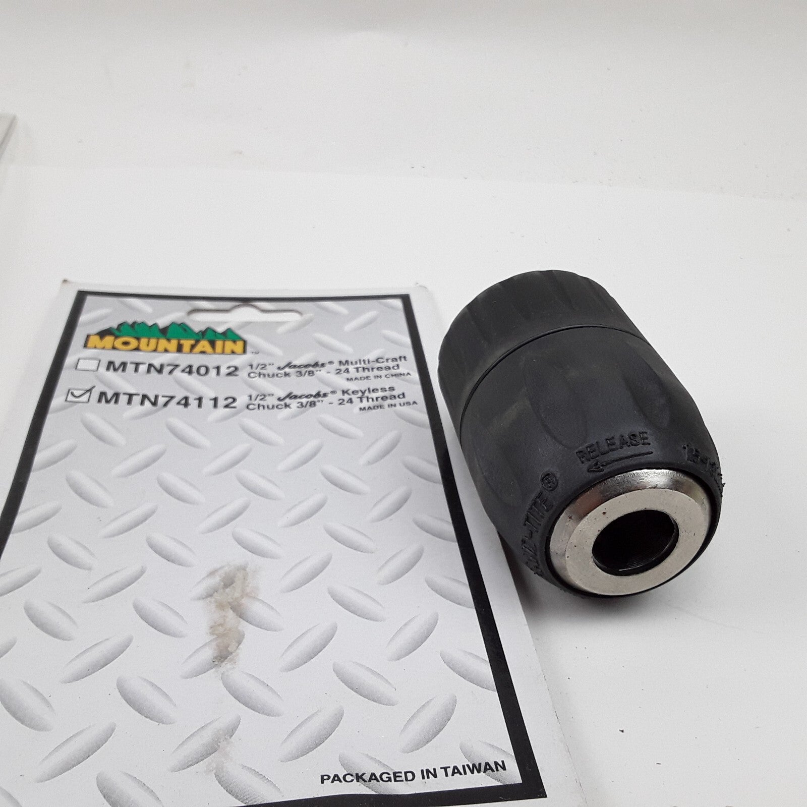 Mountain MTN74012 - 1/2" Jacobs Multi-Craft Chunk 3/8" - 24 Thread Fo Drill