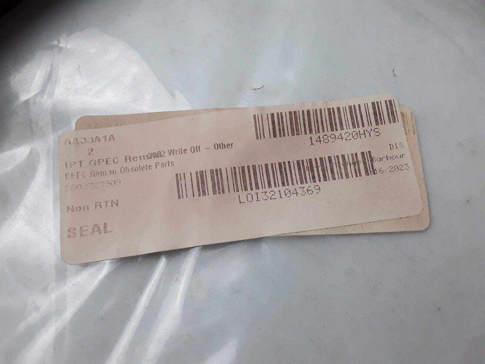 GENUINE HYSTER 1489420 OIL SEAL T ASSEMBLY FACE 2PCS FAST FREE SHIPPING - HotCarParts