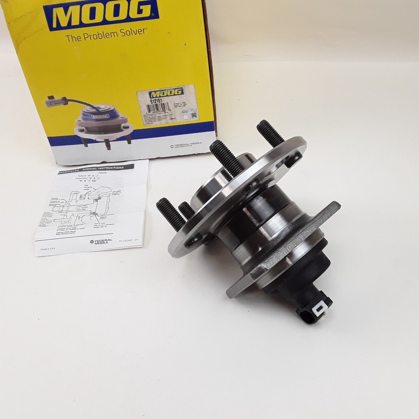 MOOG 512151 Wheel Bearing & Hub Assembly Fits Buick Oldsmobile Chevrolet 1996-03