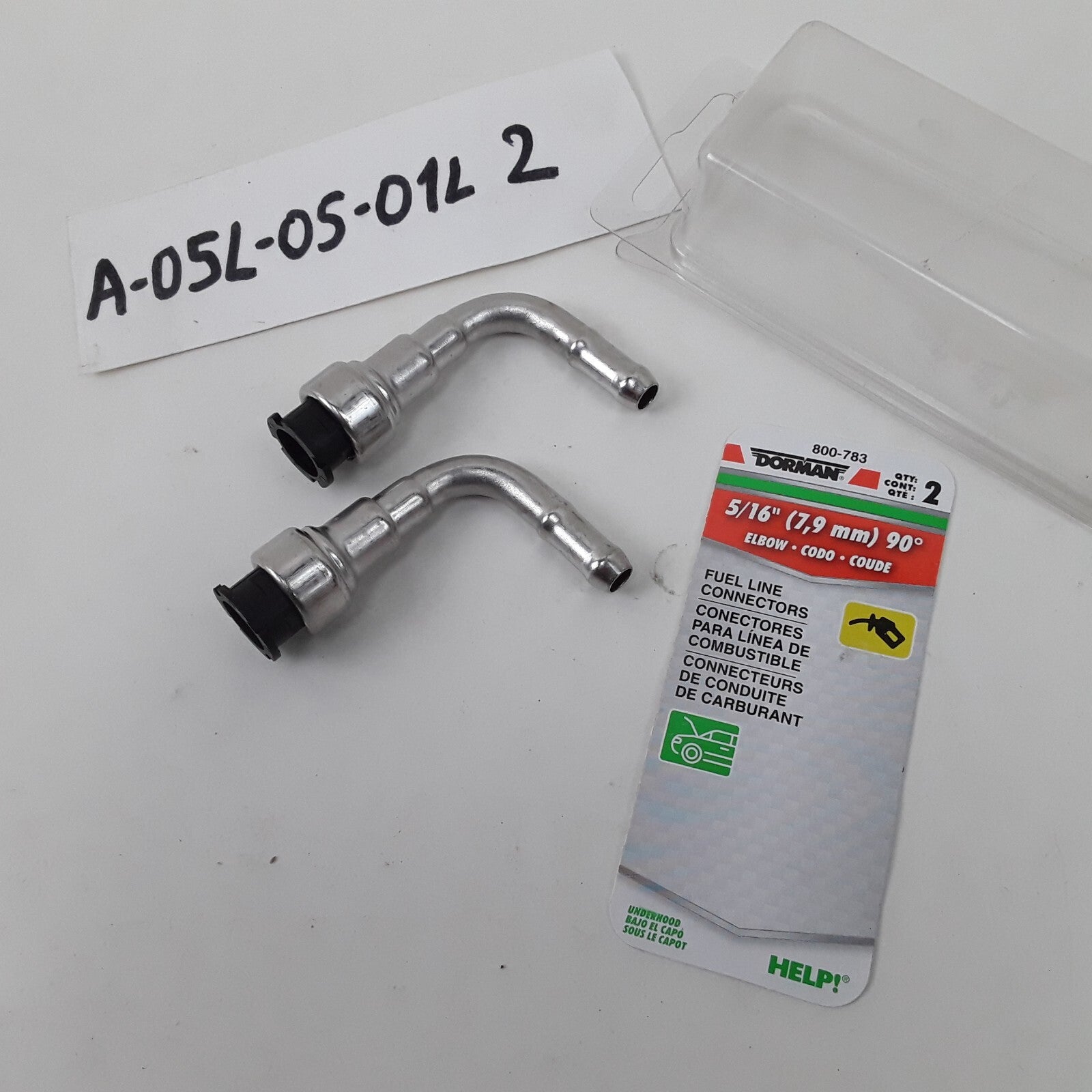Dorman 800-783 - 5/16 In. Fuel Line Connector, Elbow 90 To 5/16 In. Barbed
