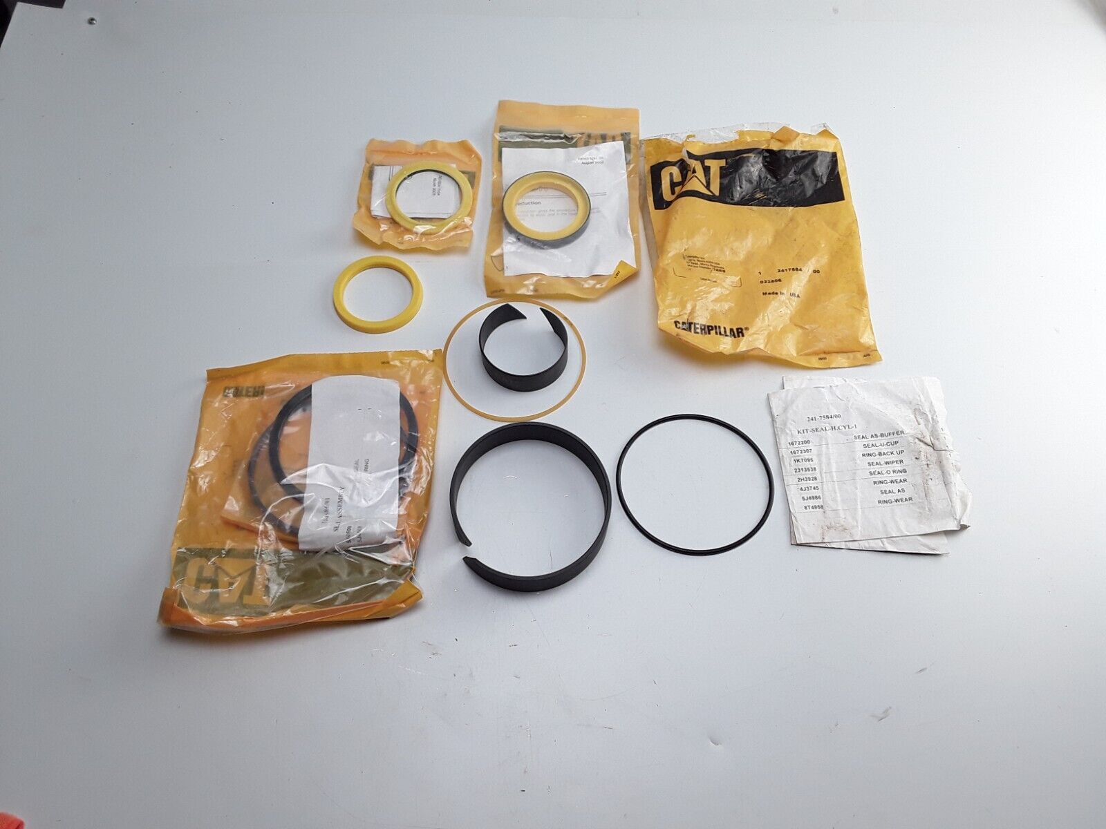 2417584 Hydraulic Cylinder Seal Kit Fits Caterpillar 508 930 931 963 D3B D5H D6M - HotCarParts