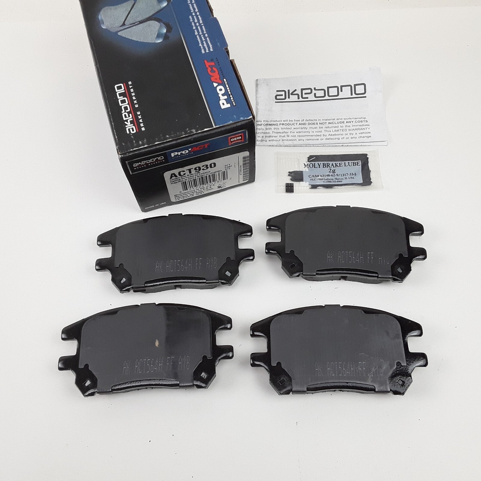 Disc Brake Pad Pads Set Front Premium Ceramic Fits Lexus RX300 2001 2002 2003