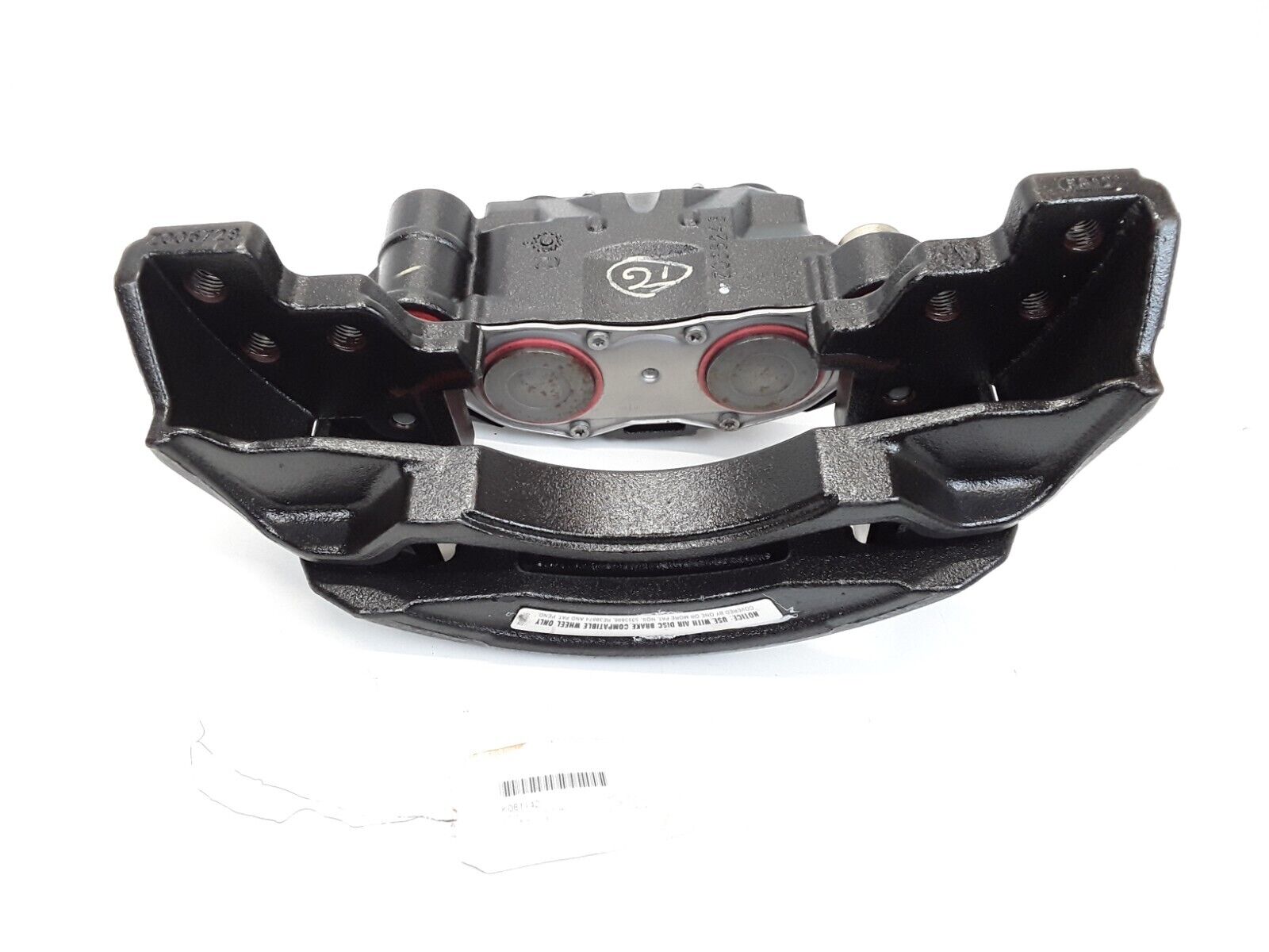 New Disc Brake Caliper Left Hand with Carrier Genuine Bendix K081143 NO CORE - HotCarParts