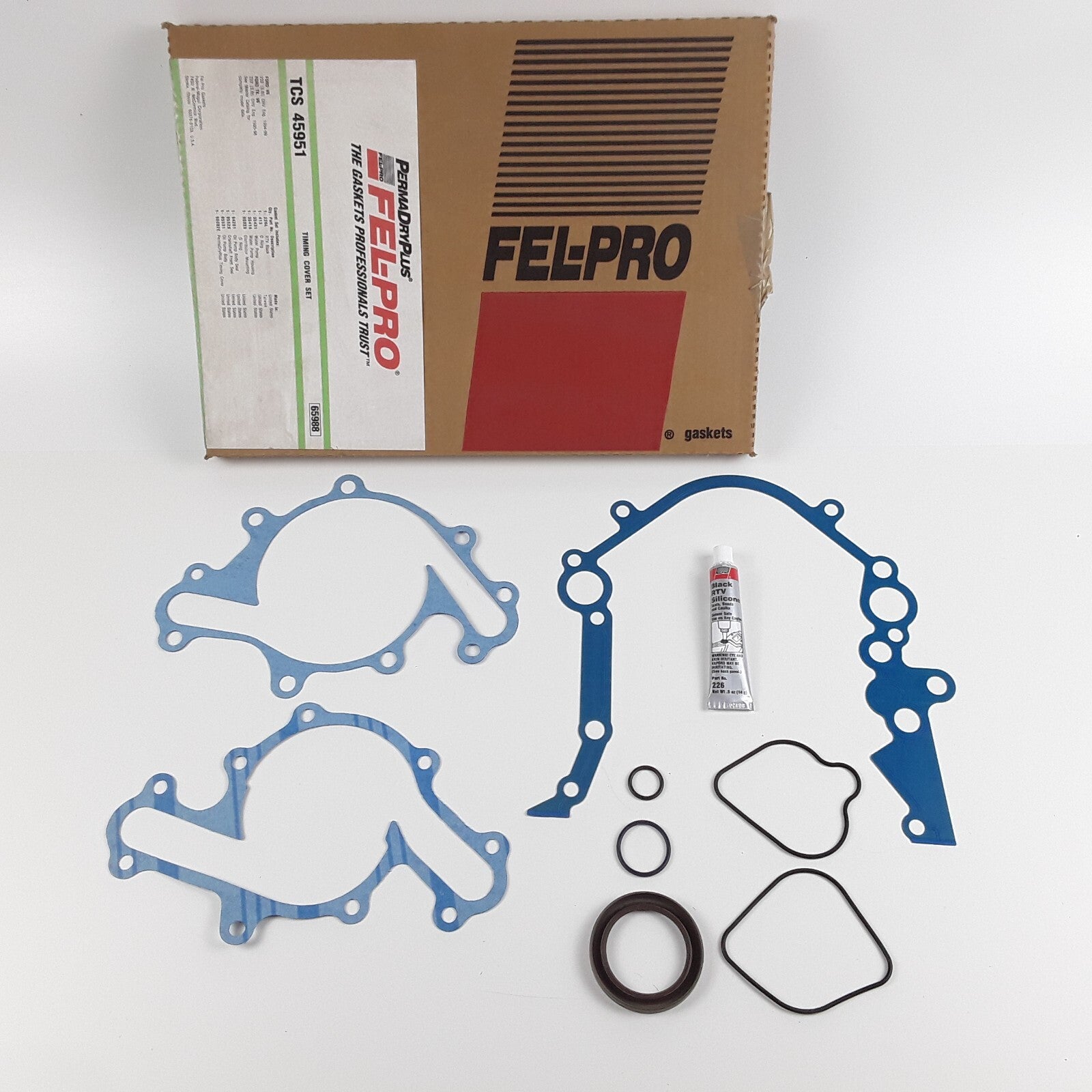 Engine Timing Cover Gasket Set Fits Ford Lincoln Mercury (1994 1995 1996-1999)