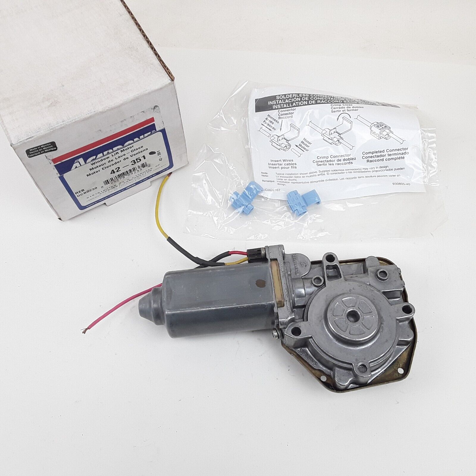 Front Right/Rear Right Power Window Motor Convertible For Ford Mustang 1996-2004
